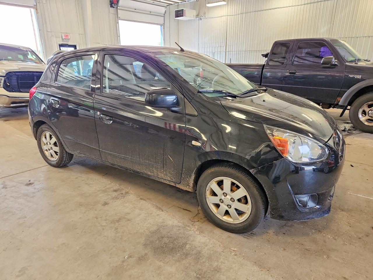2014 Mitsubishi Mirage Es Black vin: ML32A4HJ6EH019965