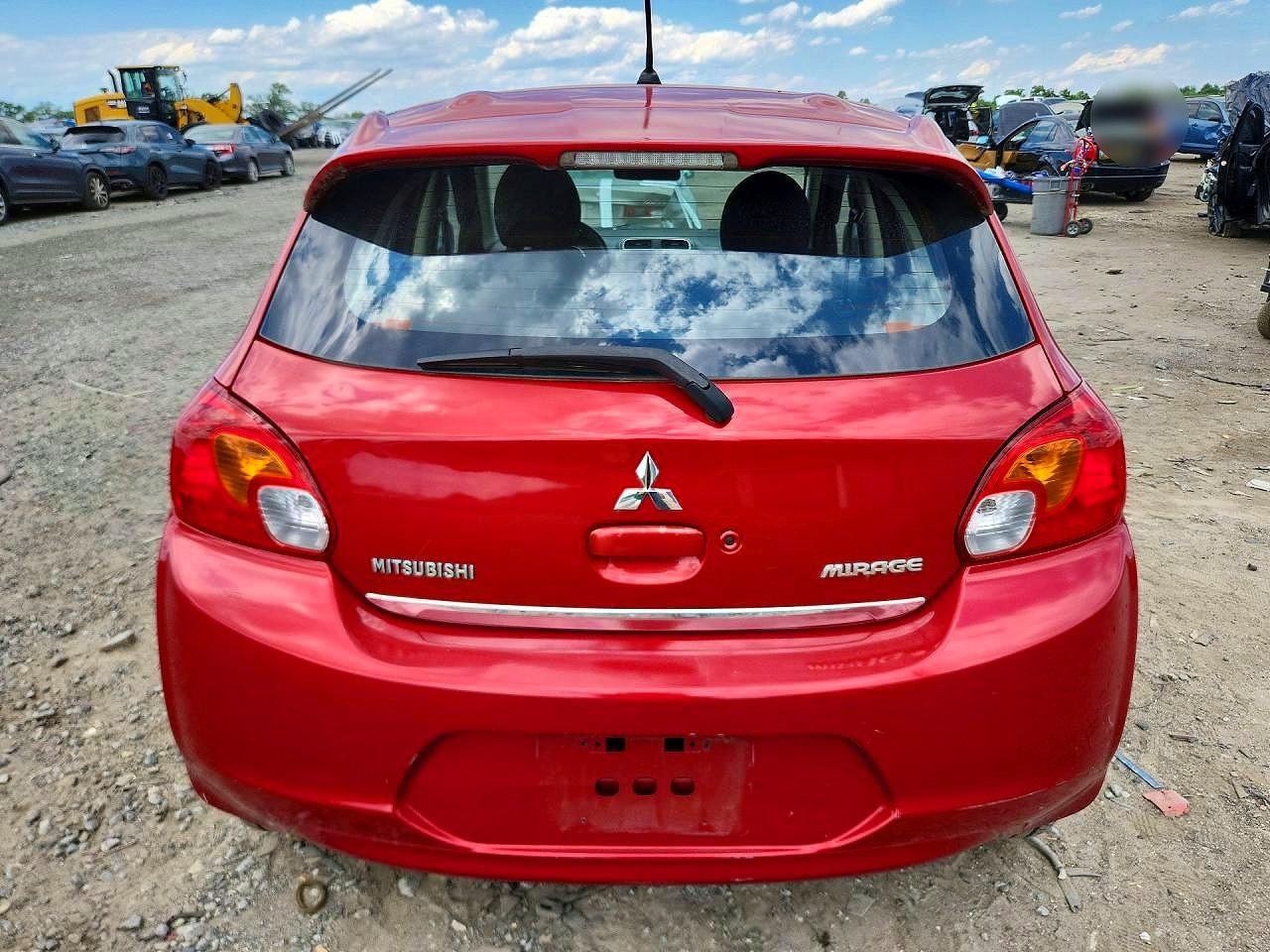 2015 Mitsubishi Mirage Es Red vin: ML32A4HJ6FH002164