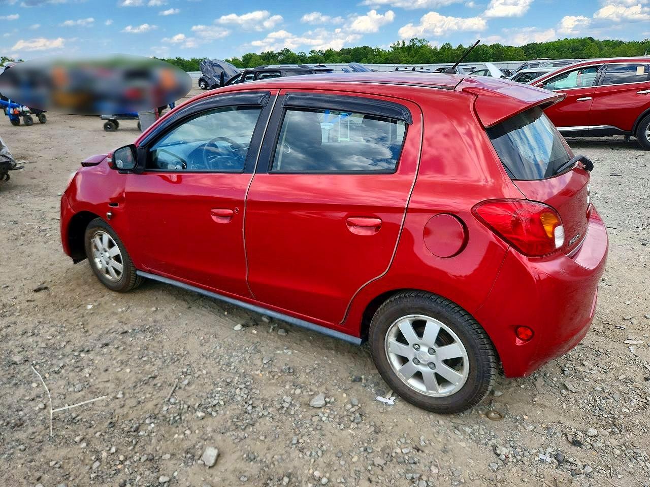 2015 Mitsubishi Mirage Es Red vin: ML32A4HJ6FH002164