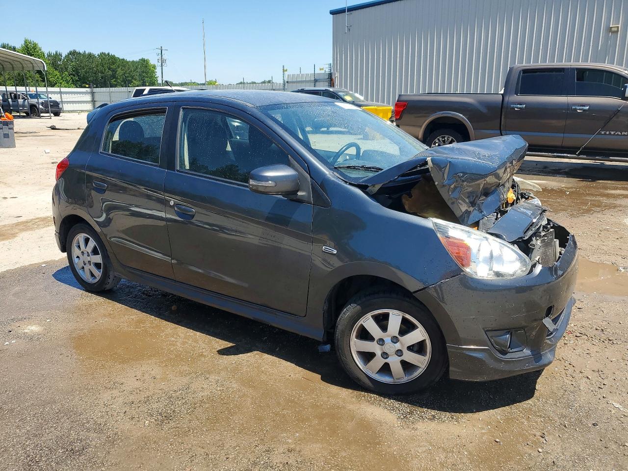 2015 Mitsubishi Mirage Es Gray vin: ML32A4HJ6FH014038