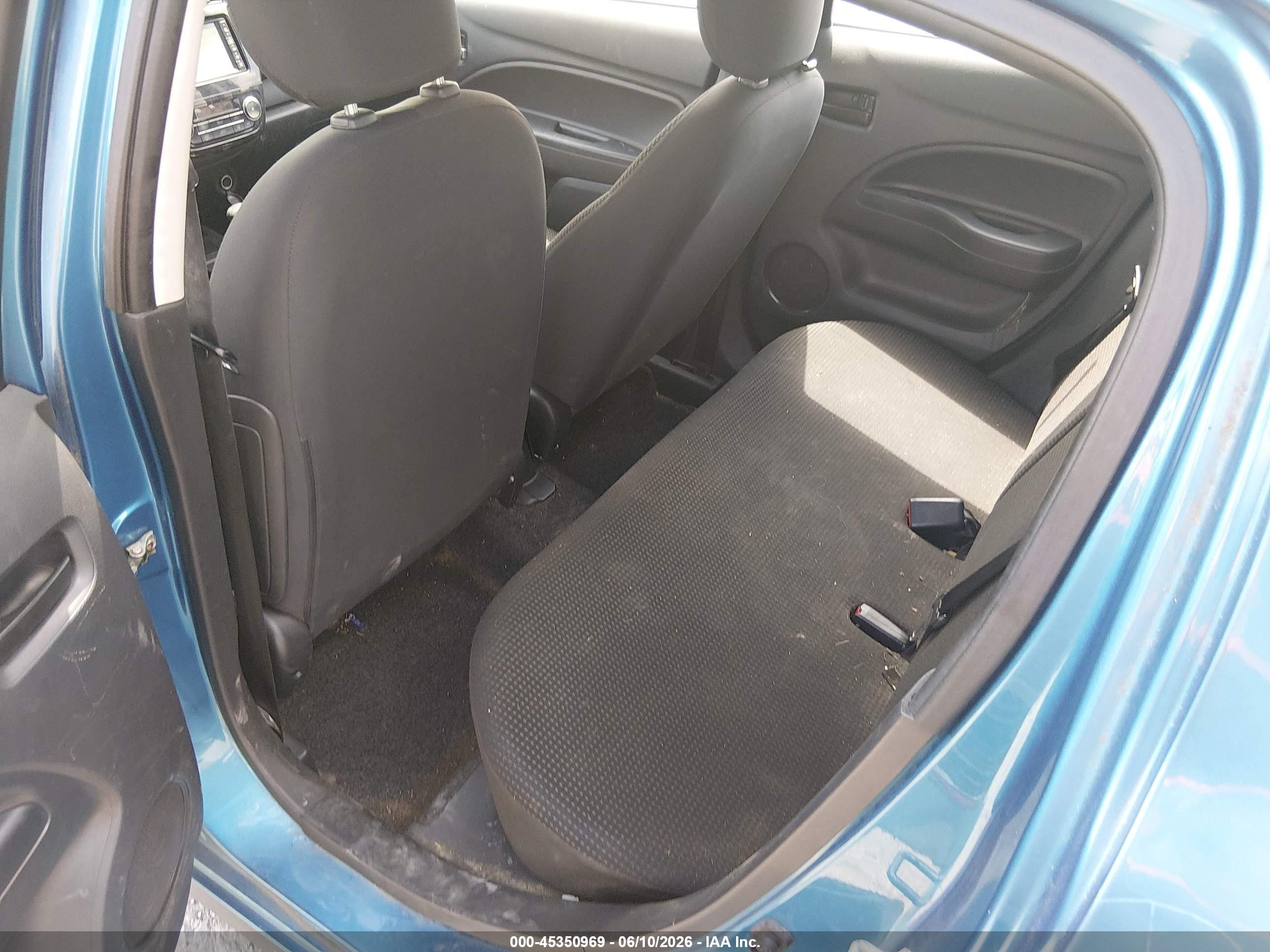 2015 Mitsubishi Mirage Es/rf Blue vin: ML32A4HJ6FH038386