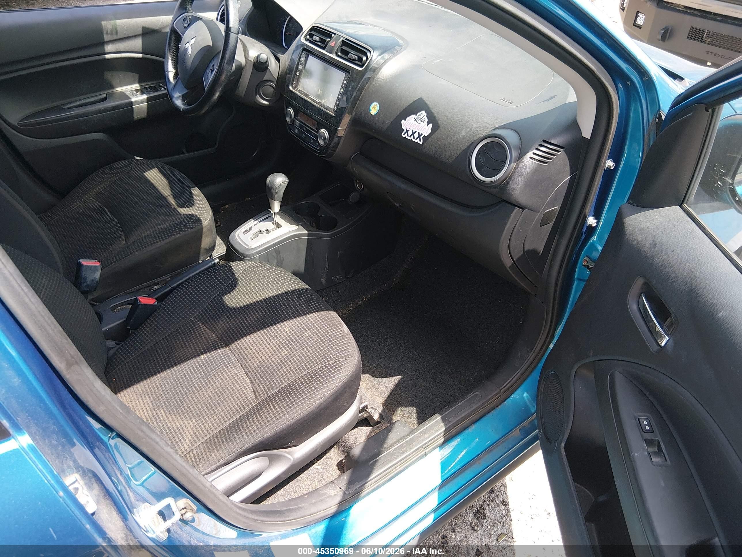 2015 Mitsubishi Mirage Es/rf Blue vin: ML32A4HJ6FH038386