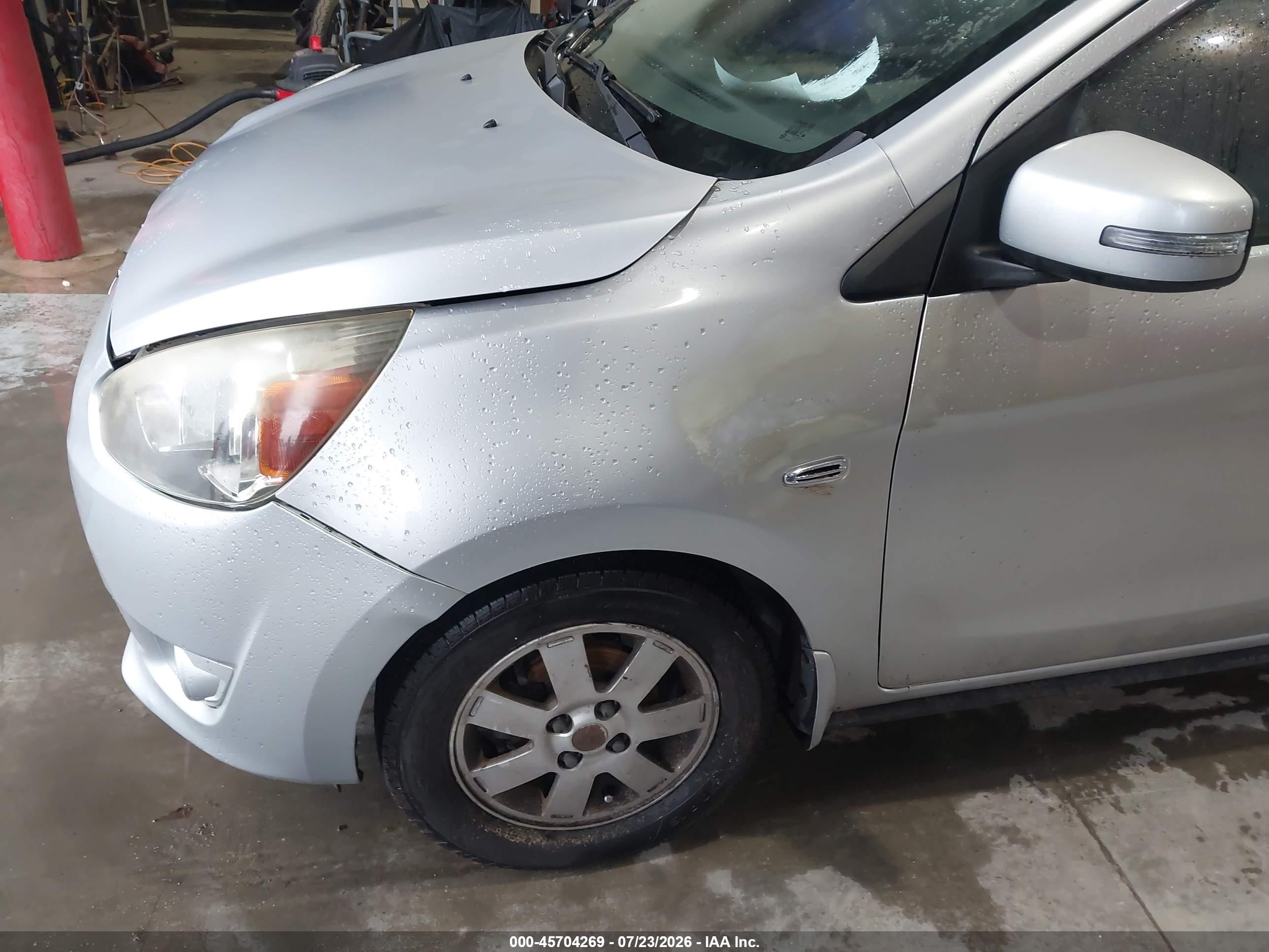 2015 Mitsubishi Mirage Es Серебряный vin: ML32A4HJ7FH038185