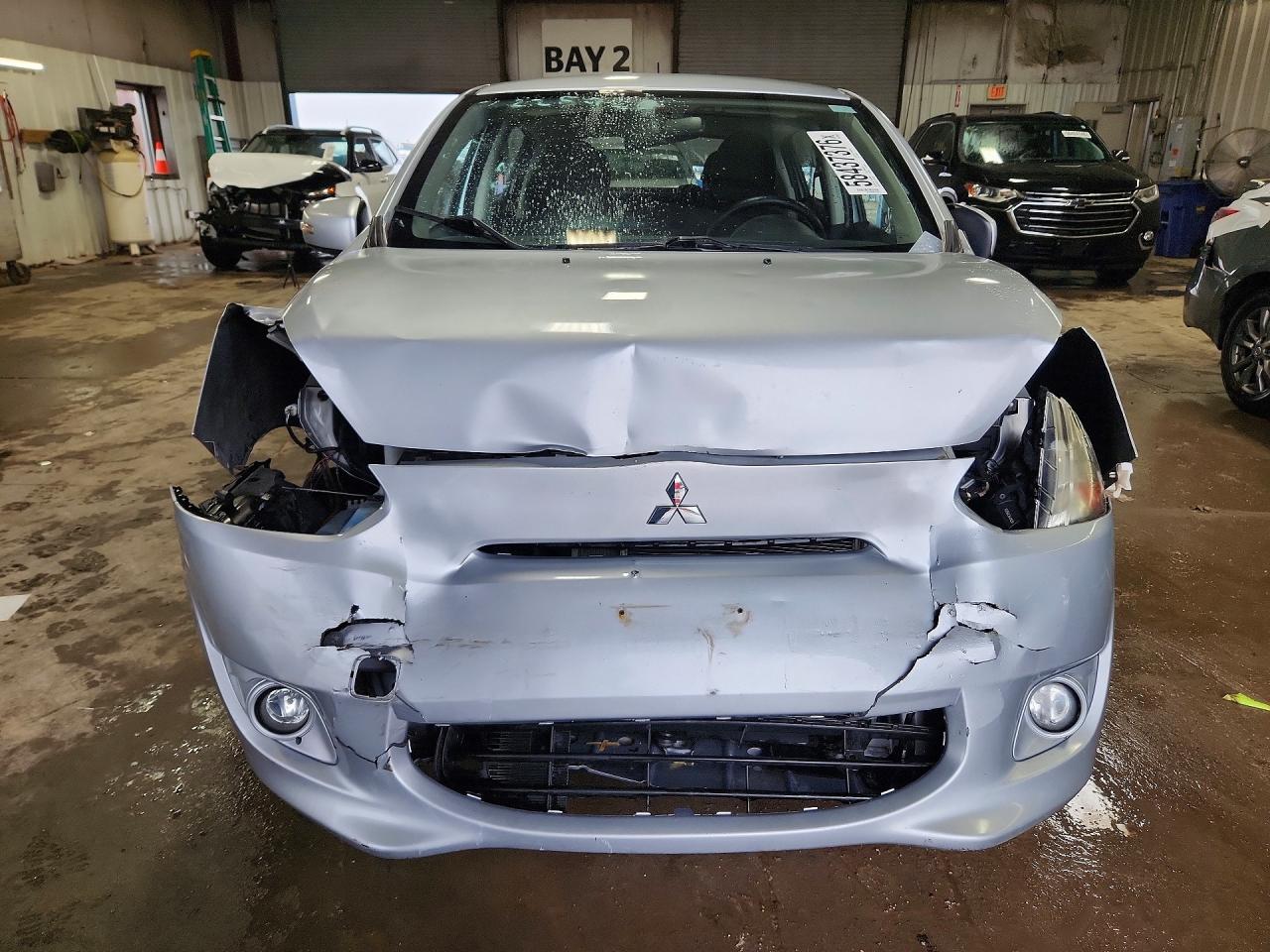 2015 Mitsubishi Mirage Es Silver vin: ML32A4HJ7FH054967