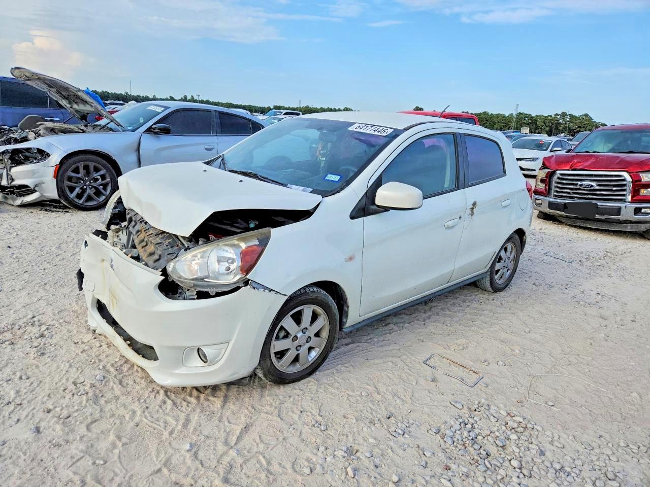 2015 Mitsubishi Mirage Es White vin: ML32A4HJ7FH060378