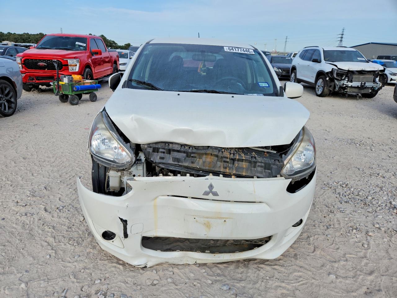 2015 Mitsubishi Mirage Es White vin: ML32A4HJ7FH060378