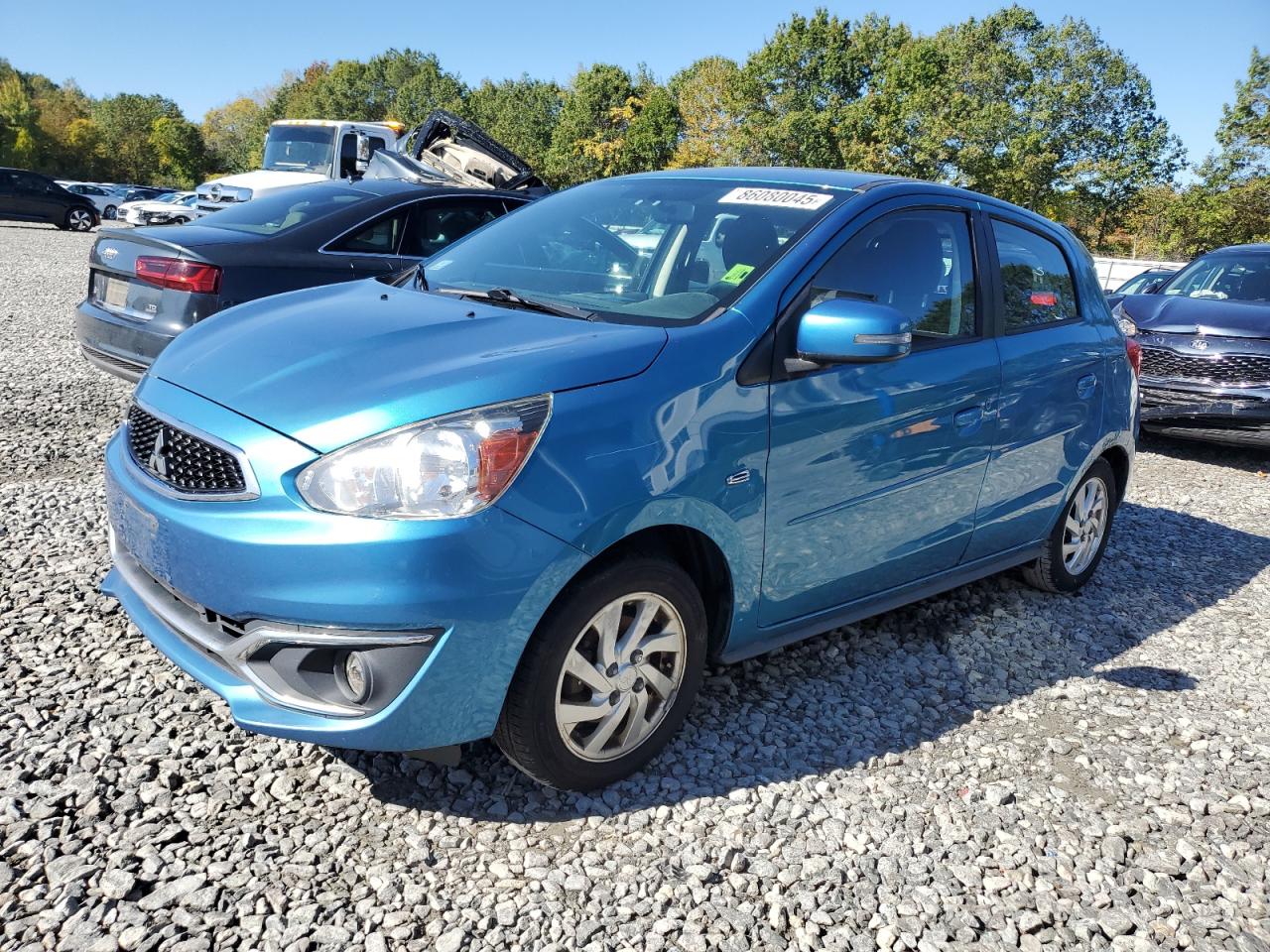 2017 Mitsubishi Mirage Se Blue vin: ML32A4HJ7HH000720