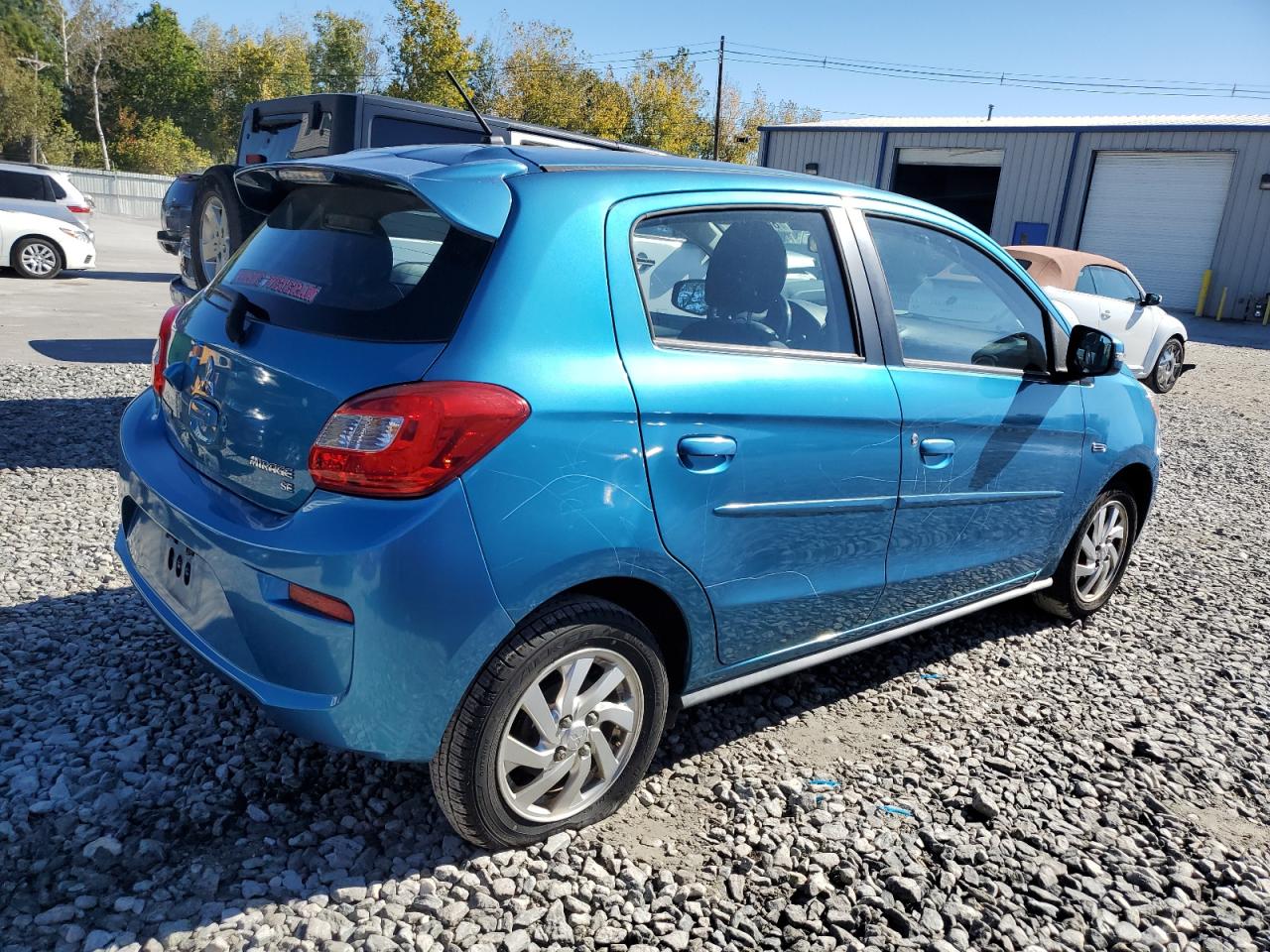 2017 Mitsubishi Mirage Se Blue vin: ML32A4HJ7HH000720