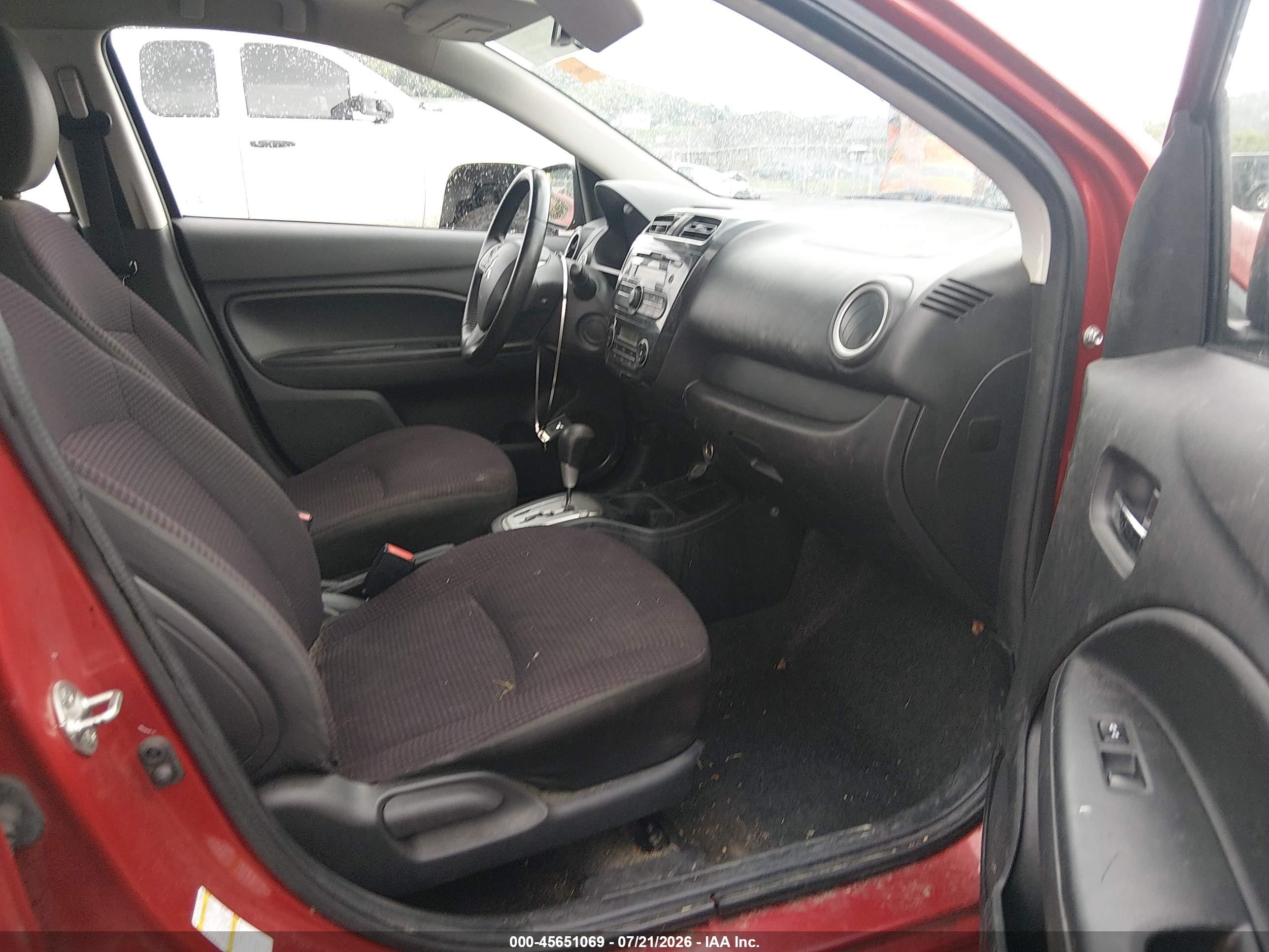 2014 Mitsubishi Mirage Es Red vin: ML32A4HJ8EH015609