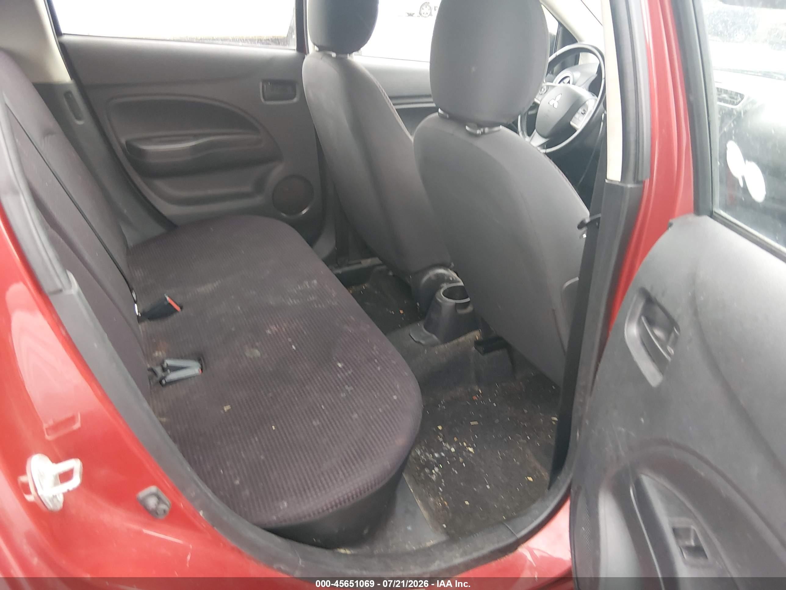 2014 Mitsubishi Mirage Es Red vin: ML32A4HJ8EH015609