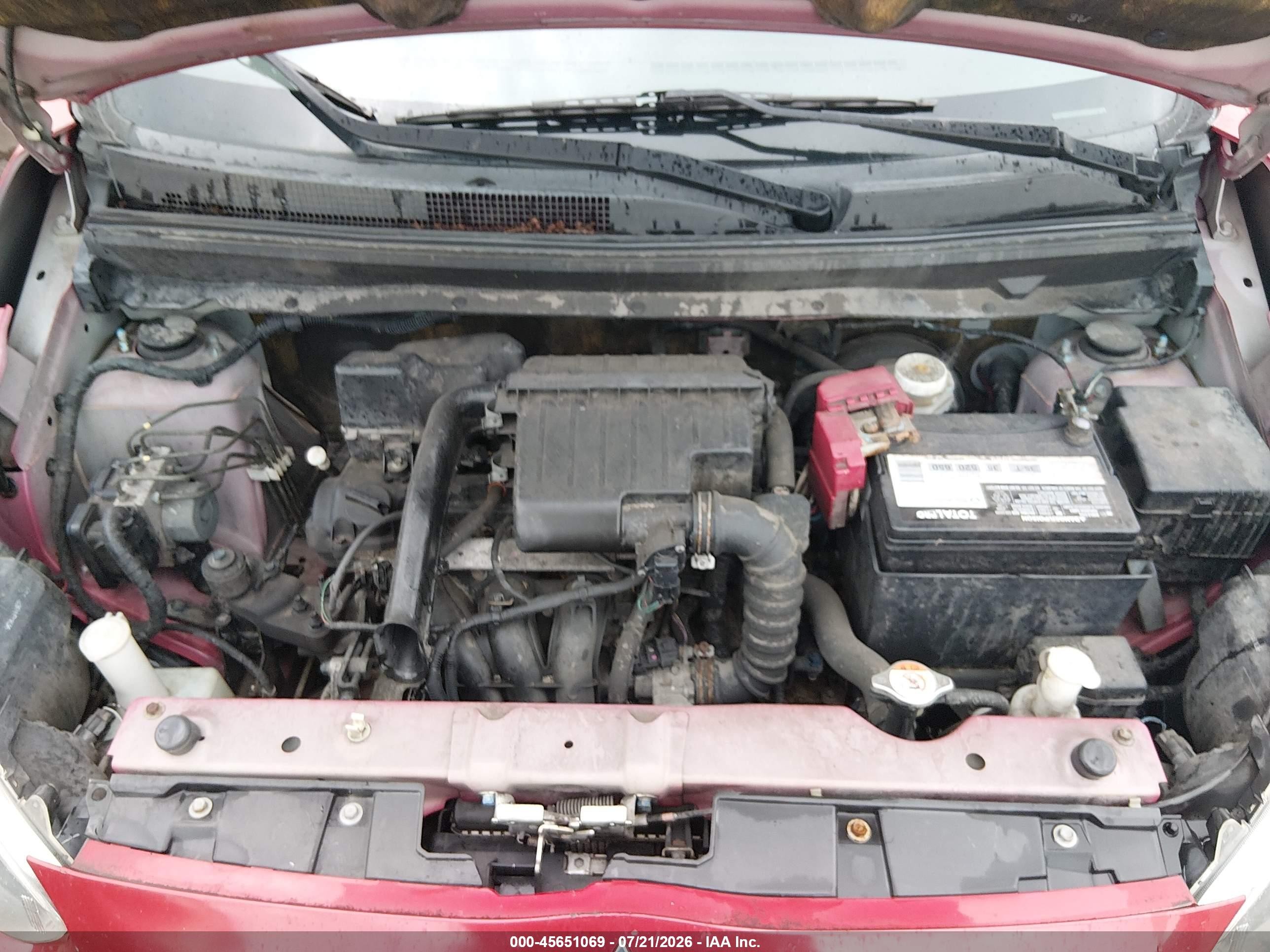2014 Mitsubishi Mirage Es Red vin: ML32A4HJ8EH015609