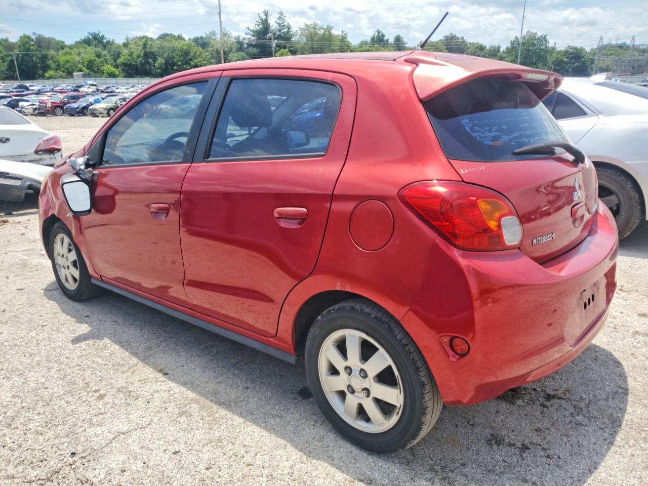 2015 Mitsubishi Mirage Es Burgundy vin: ML32A4HJ8FH031004