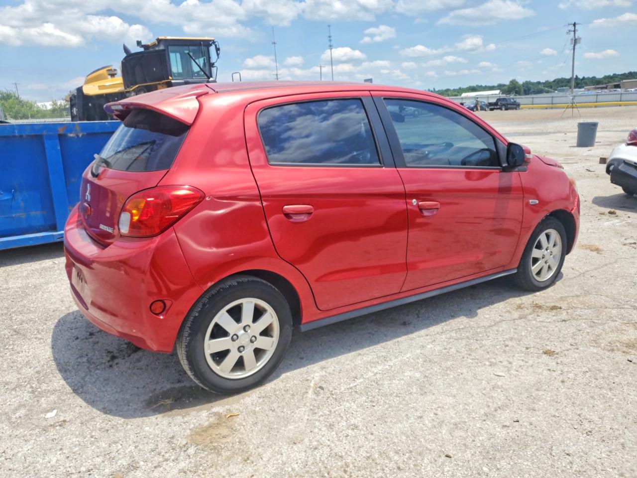 2015 Mitsubishi Mirage Es Burgundy vin: ML32A4HJ8FH031004