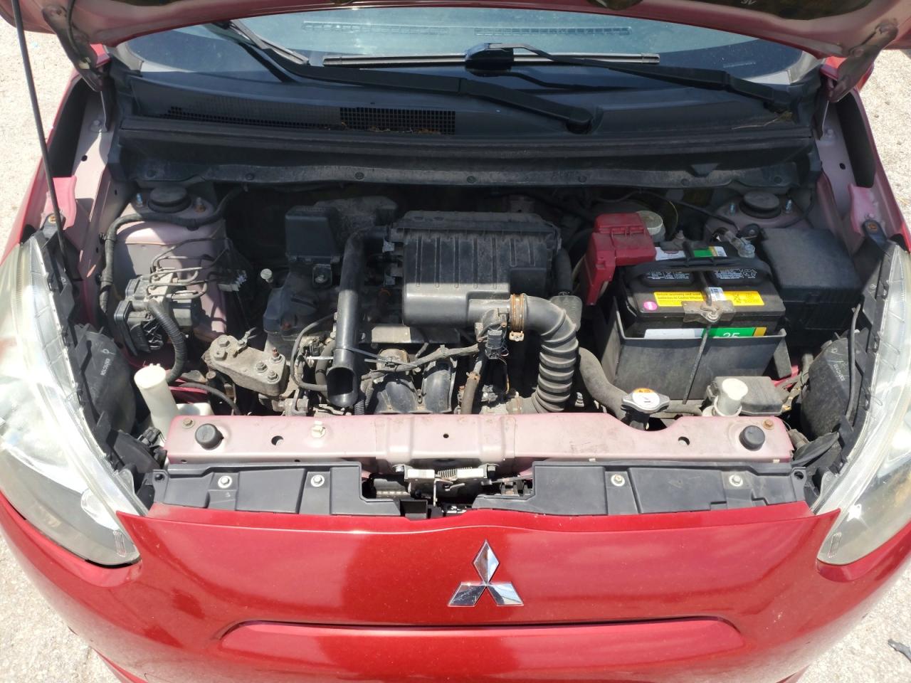 2015 Mitsubishi Mirage Es Burgundy vin: ML32A4HJ8FH031004