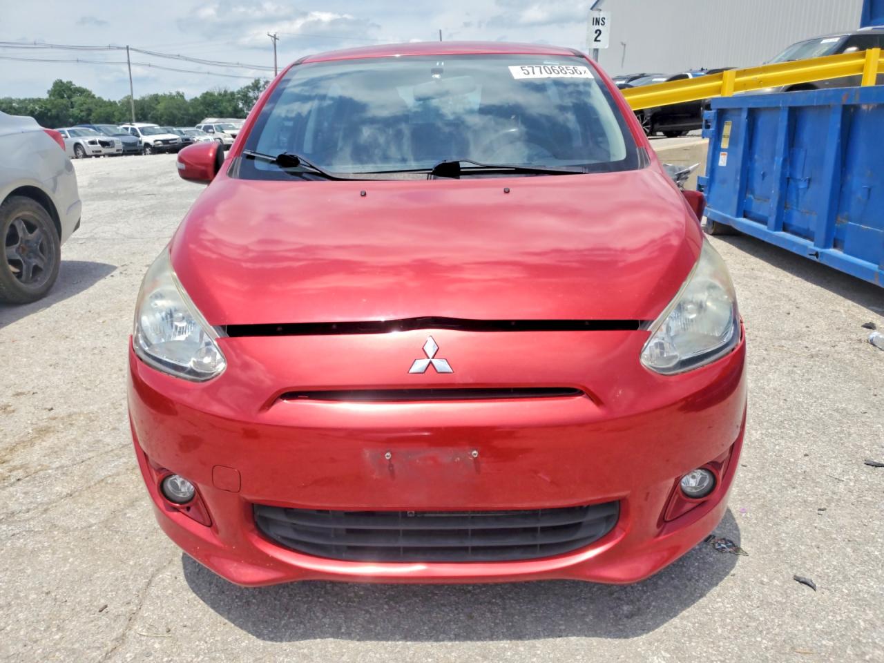 2015 Mitsubishi Mirage Es Burgundy vin: ML32A4HJ8FH031004