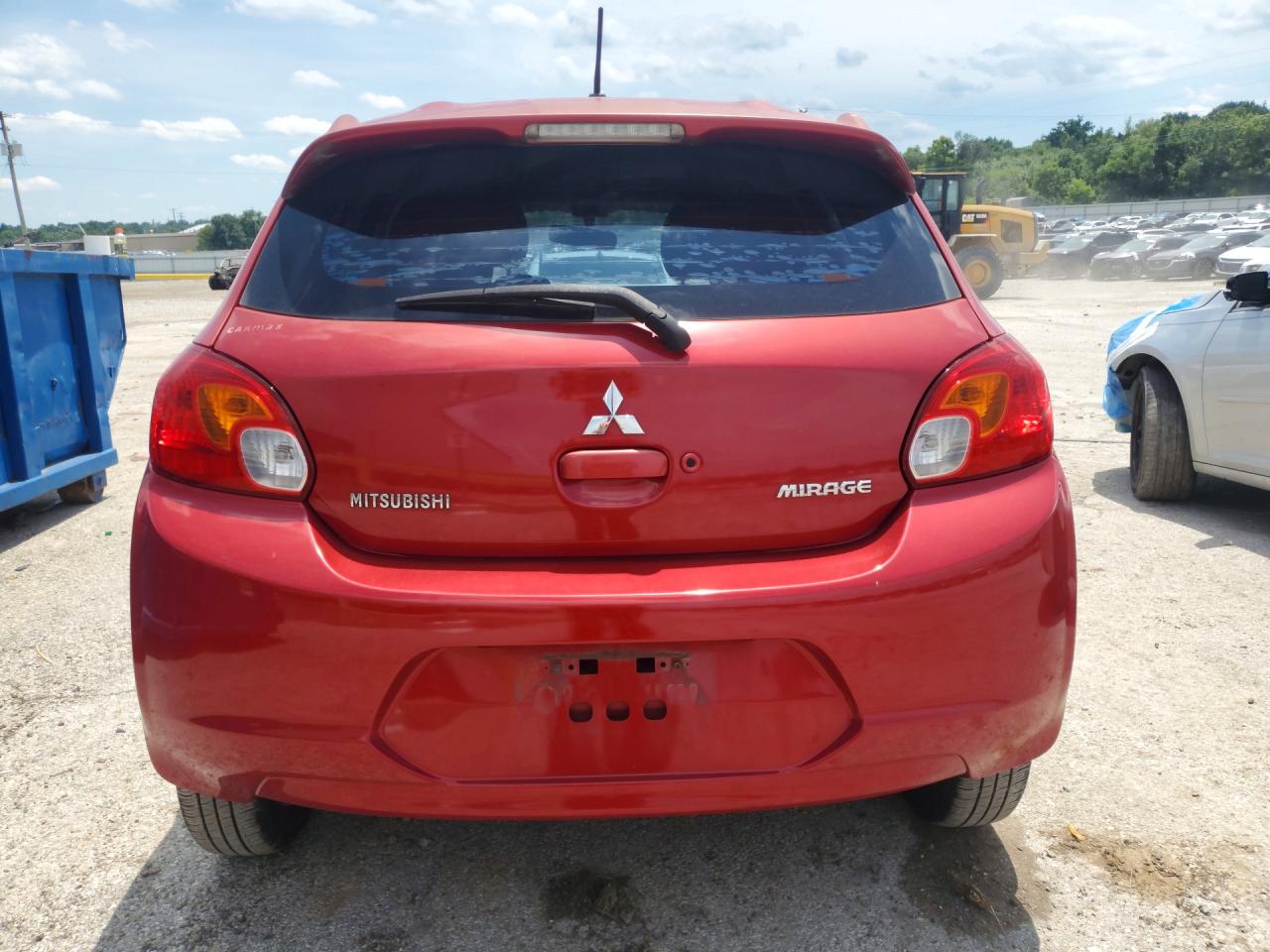 2015 Mitsubishi Mirage Es Burgundy vin: ML32A4HJ8FH031004