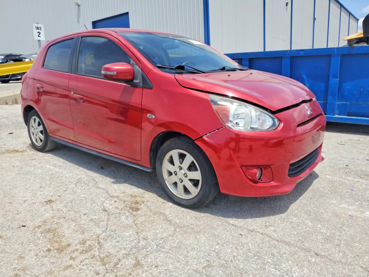2015 Mitsubishi Mirage Es Burgundy vin: ML32A4HJ8FH031004
