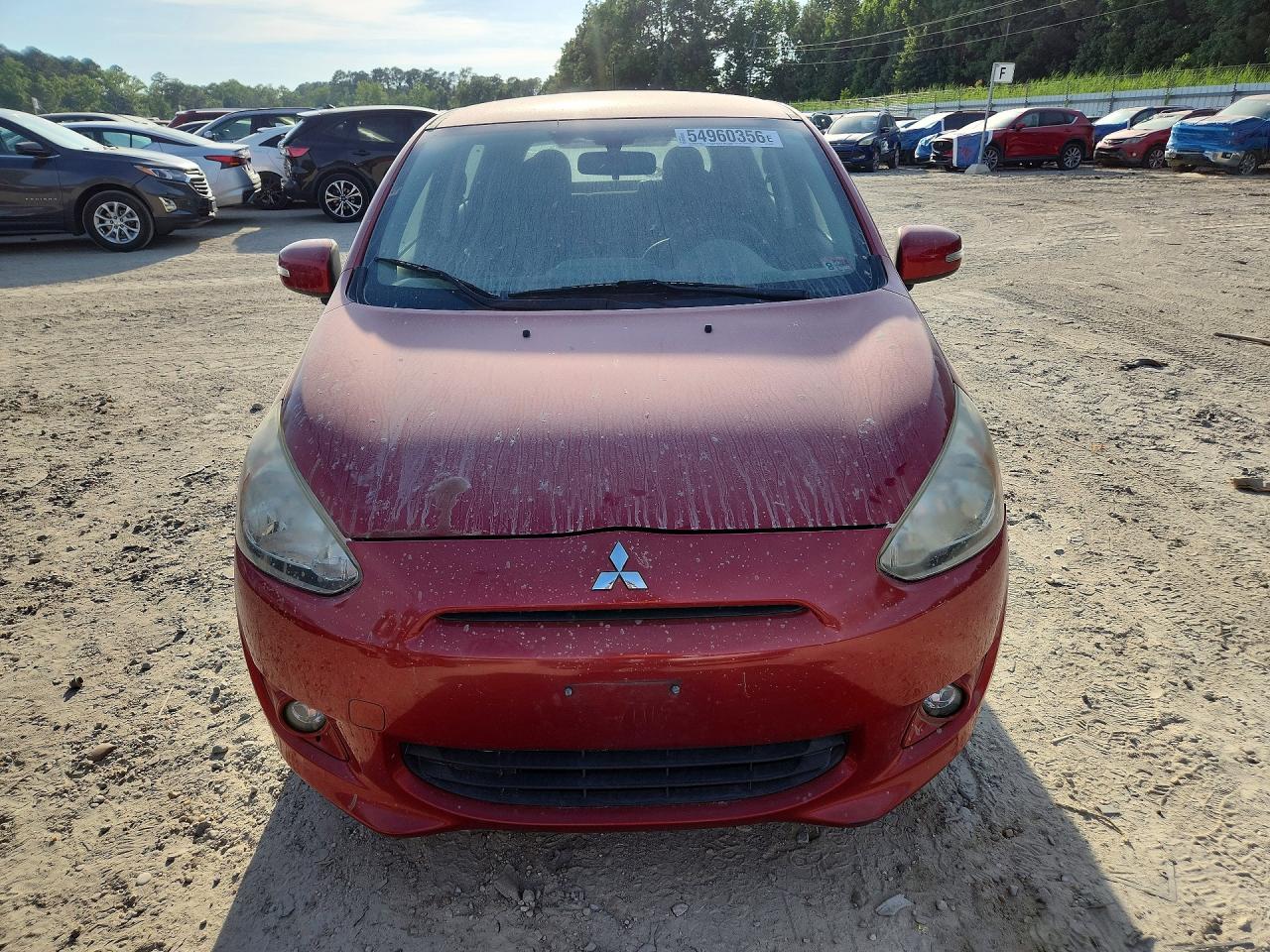 2015 Mitsubishi Mirage Es Red vin: ML32A4HJ8FH052340