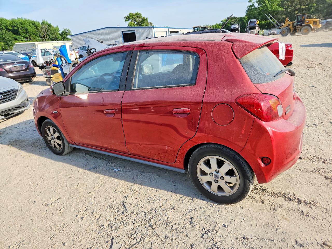 2015 Mitsubishi Mirage Es Red vin: ML32A4HJ8FH052340