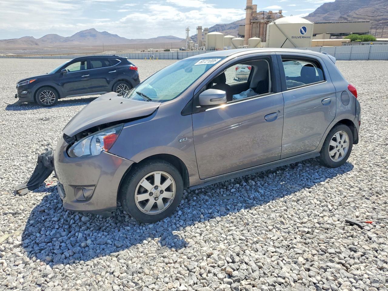 2015 Mitsubishi Mirage Es Серебряный vin: ML32A4HJ8FH052709