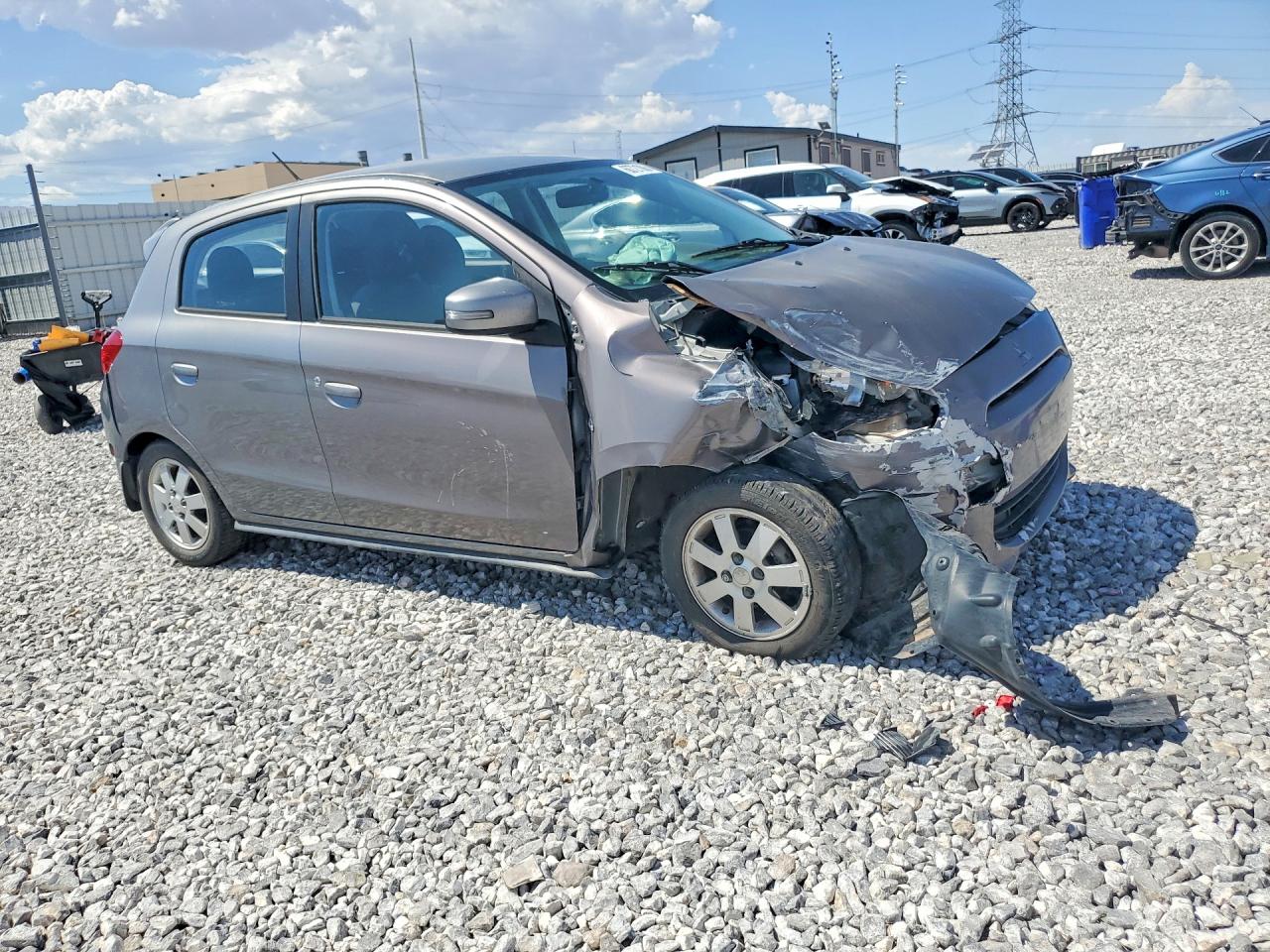 2015 Mitsubishi Mirage Es Серебряный vin: ML32A4HJ8FH052709