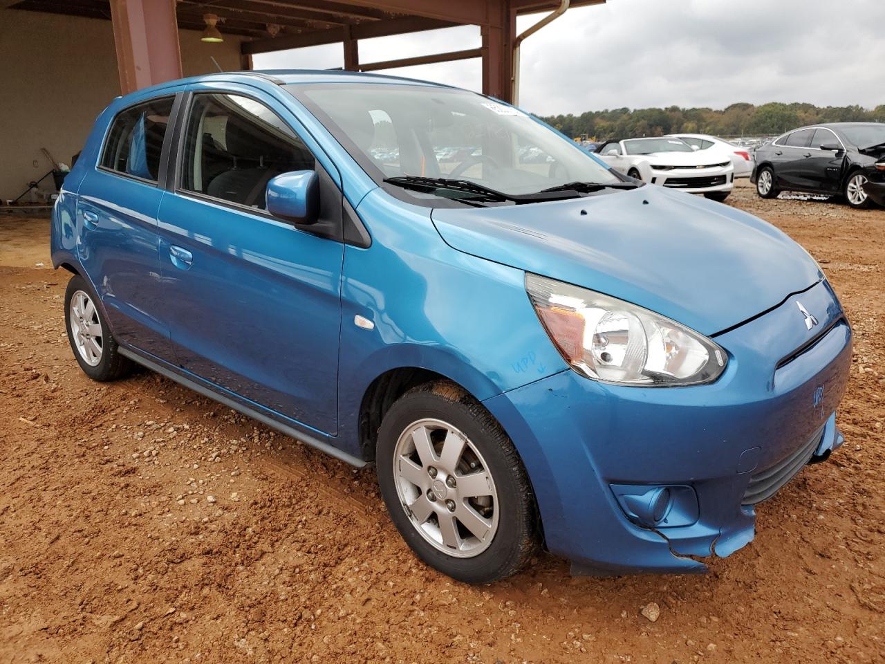 2015 Mitsubishi Mirage Es Blue vin: ML32A4HJ9FH059569