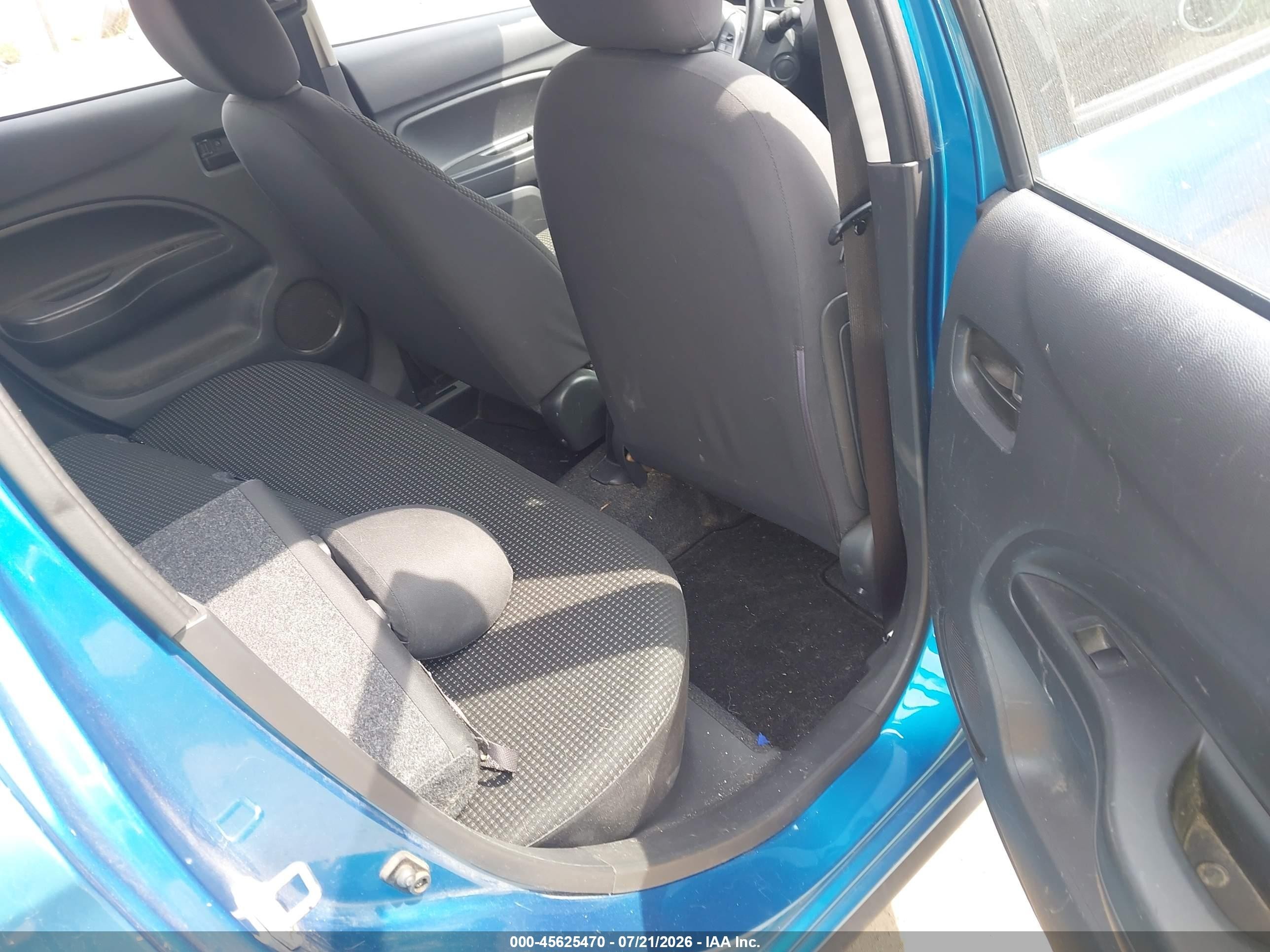 2015 Mitsubishi Mirage Es Синий vin: ML32A4HJ9FH060446