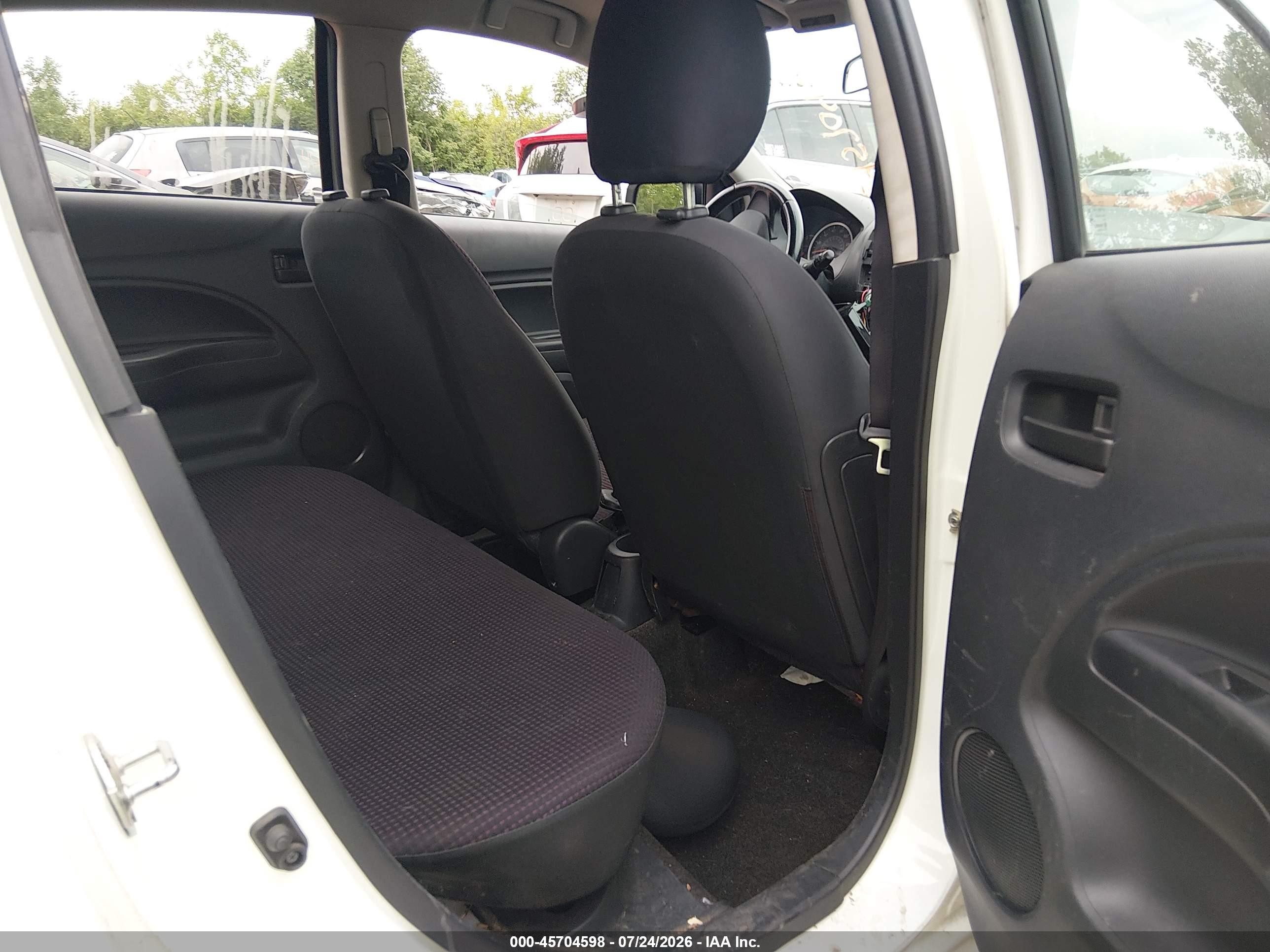 2014 Mitsubishi Mirage Es White vin: ML32A4HJXEH016387