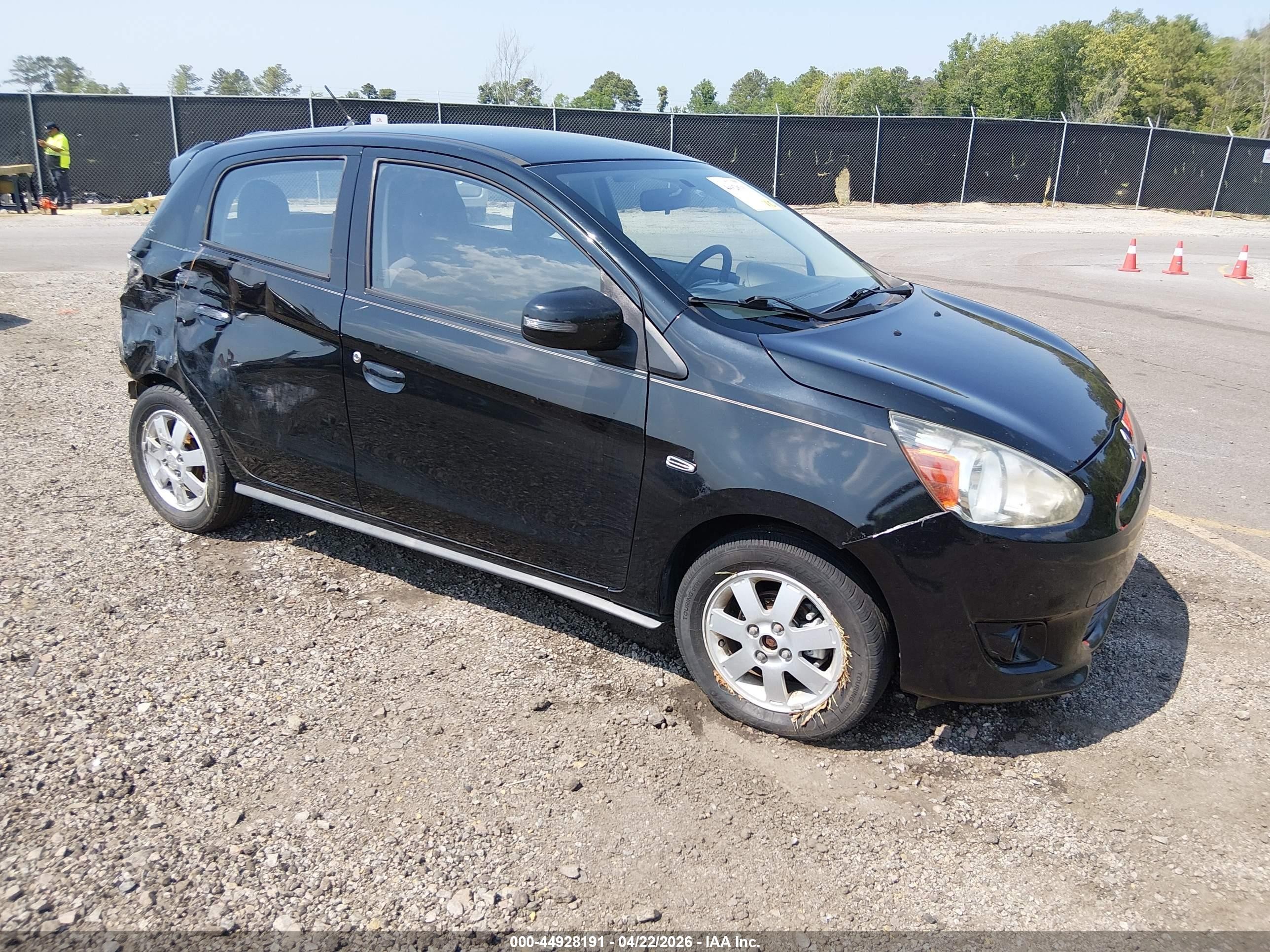 2015 Mitsubishi Mirage Es Black vin: ML32A4HJXFH002751