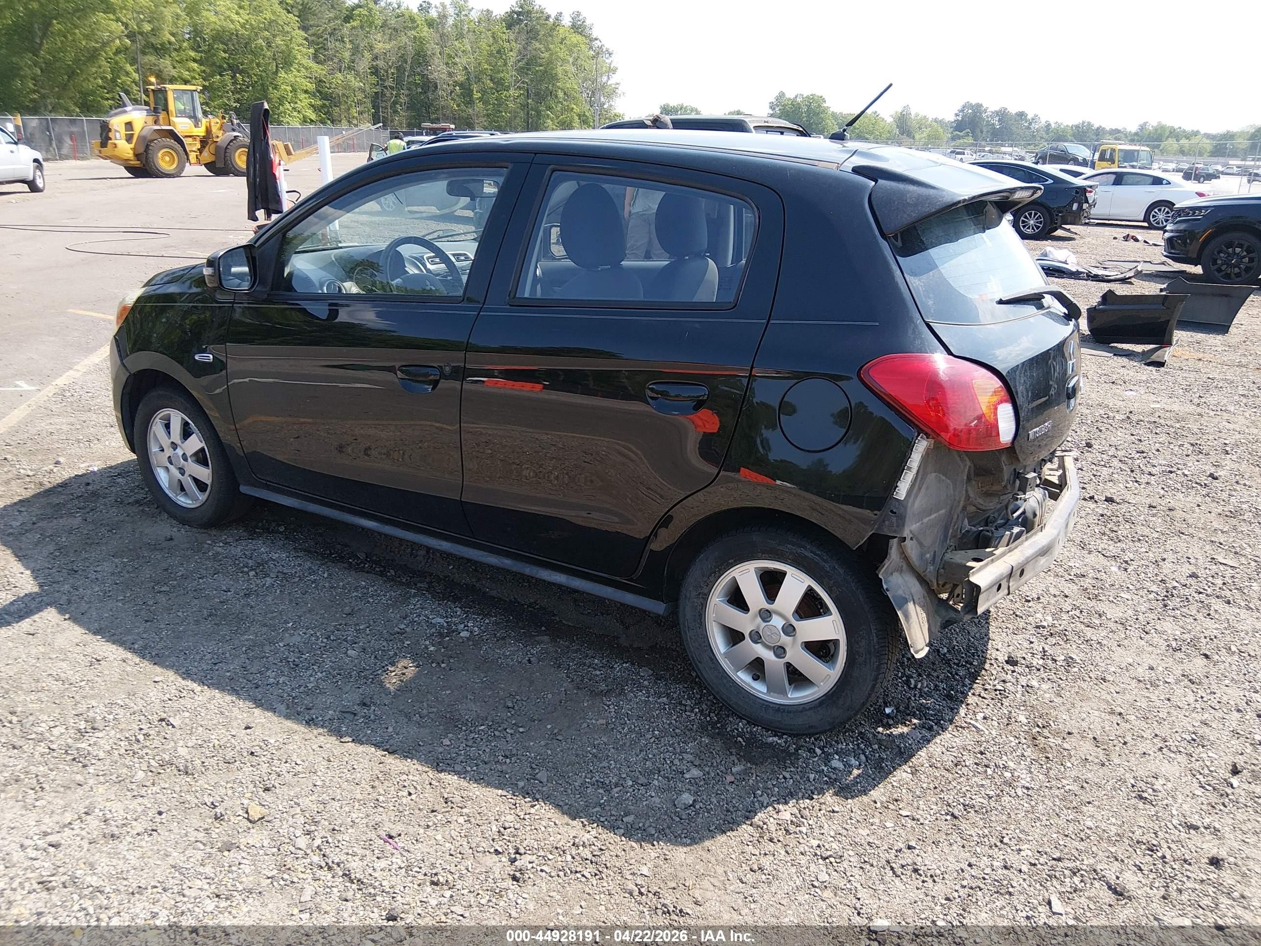 2015 Mitsubishi Mirage Es Black vin: ML32A4HJXFH002751