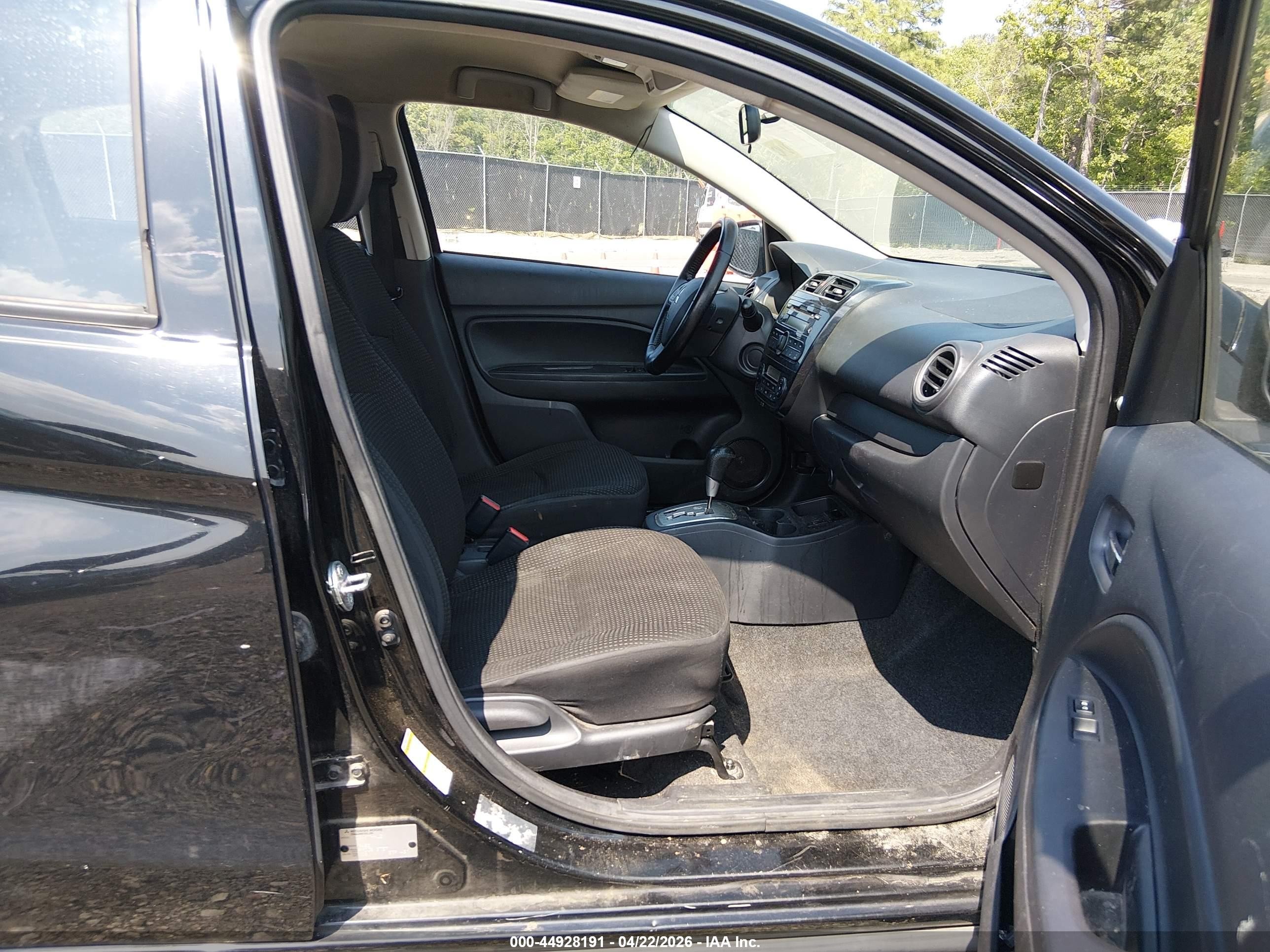 2015 Mitsubishi Mirage Es Black vin: ML32A4HJXFH002751