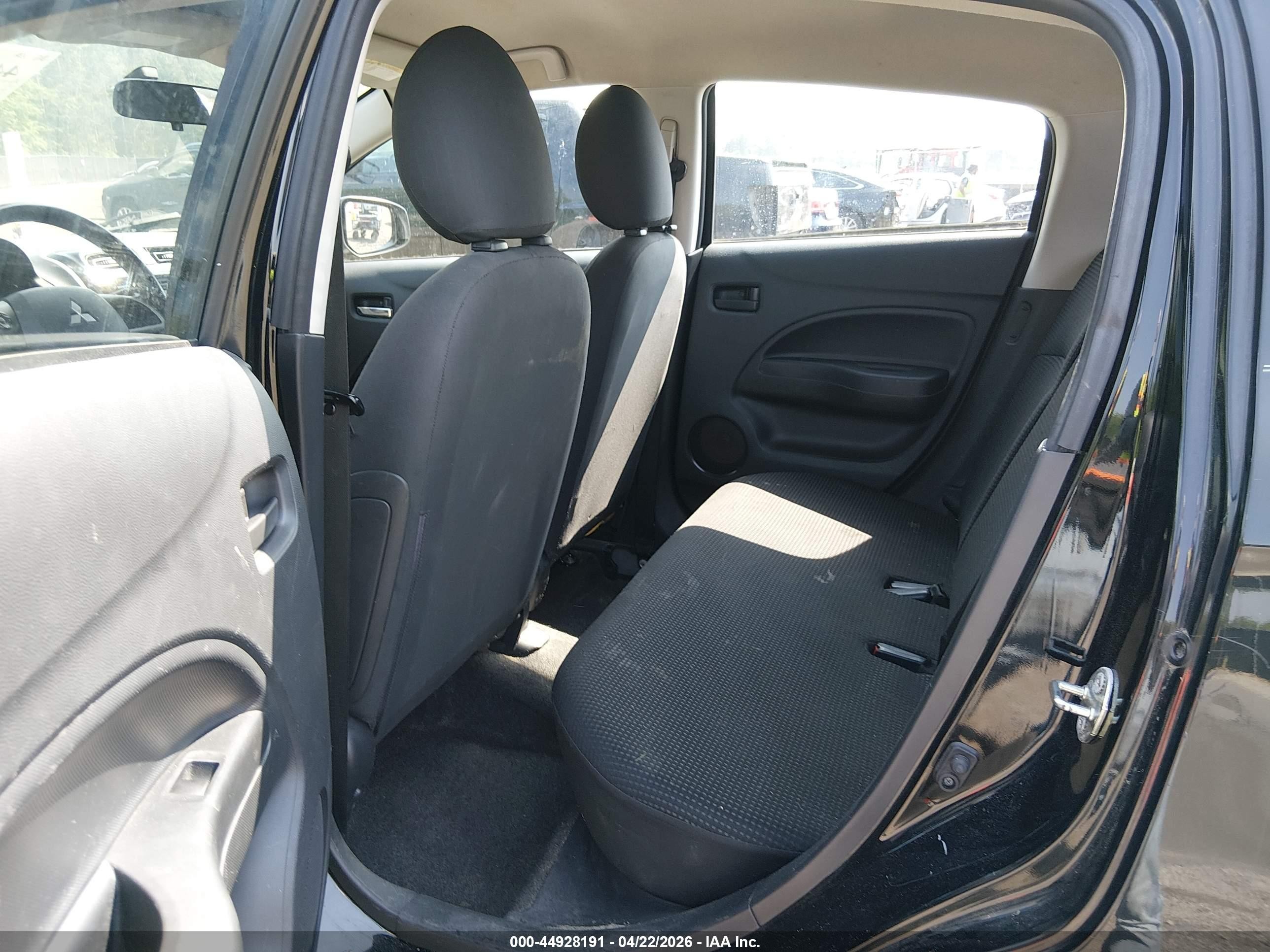 2015 Mitsubishi Mirage Es Black vin: ML32A4HJXFH002751