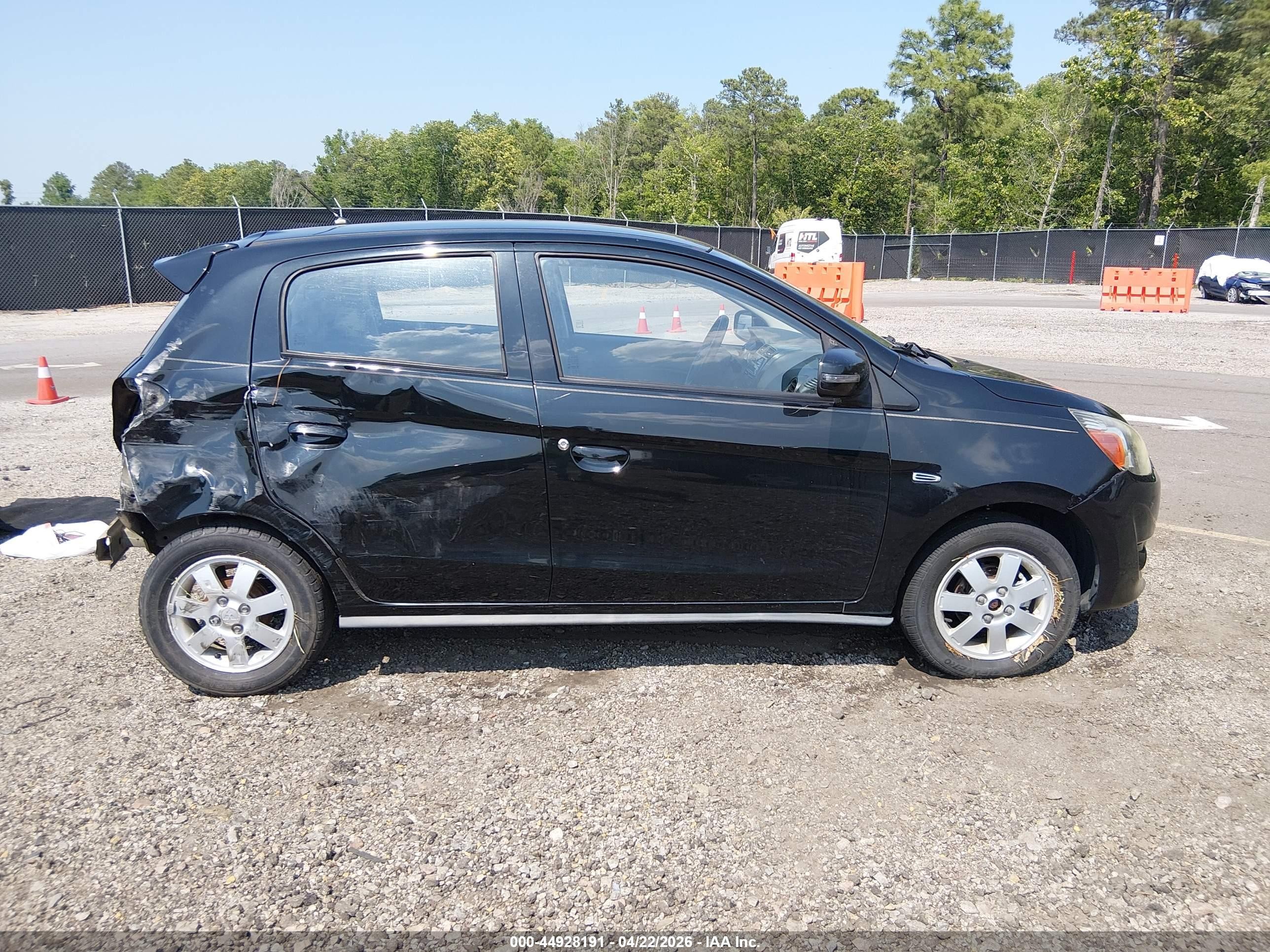 2015 Mitsubishi Mirage Es Black vin: ML32A4HJXFH002751