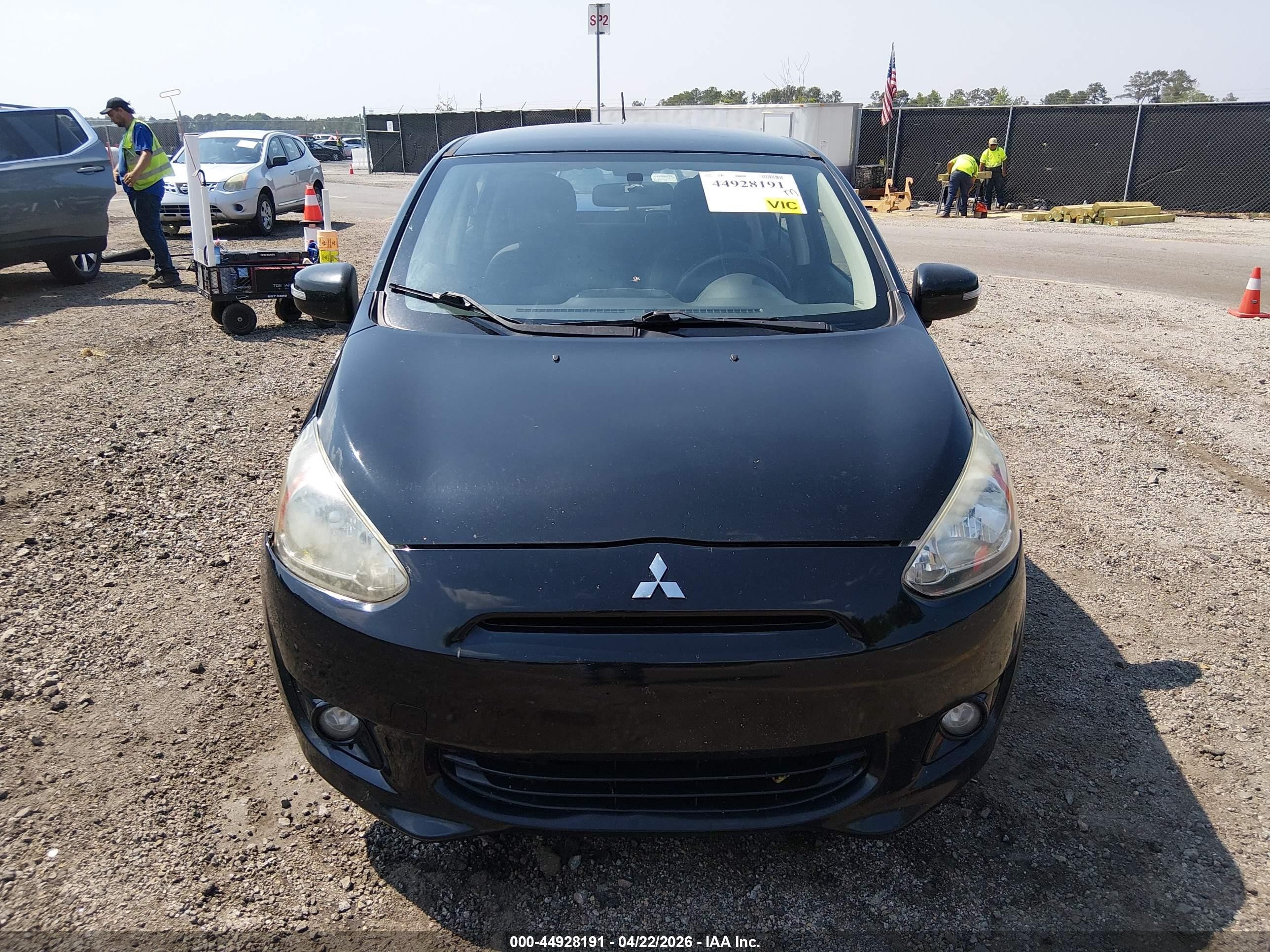 2015 Mitsubishi Mirage Es Black vin: ML32A4HJXFH002751