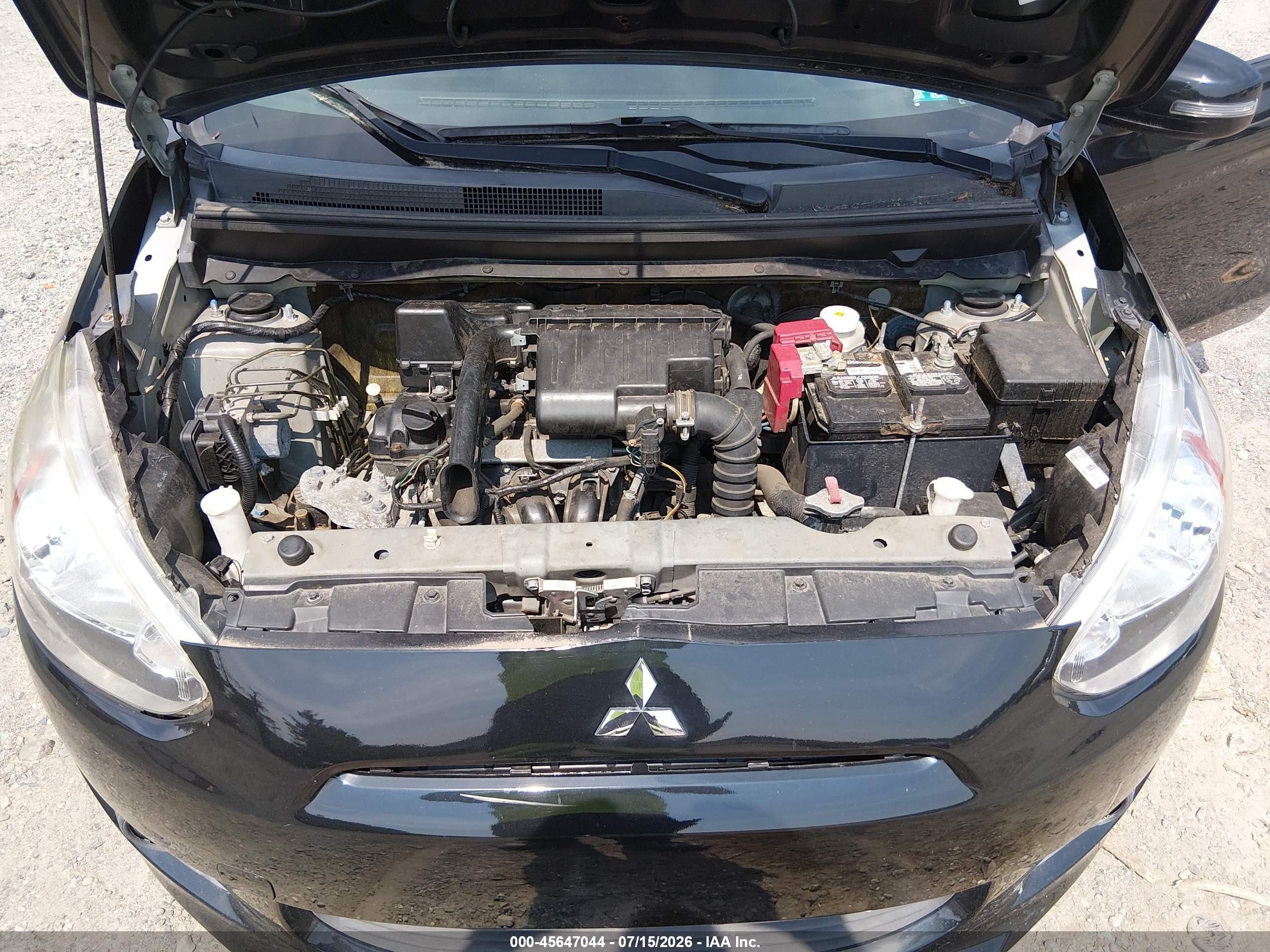 2015 Mitsubishi Mirage Es Черный vin: ML32A4HJXFH033515