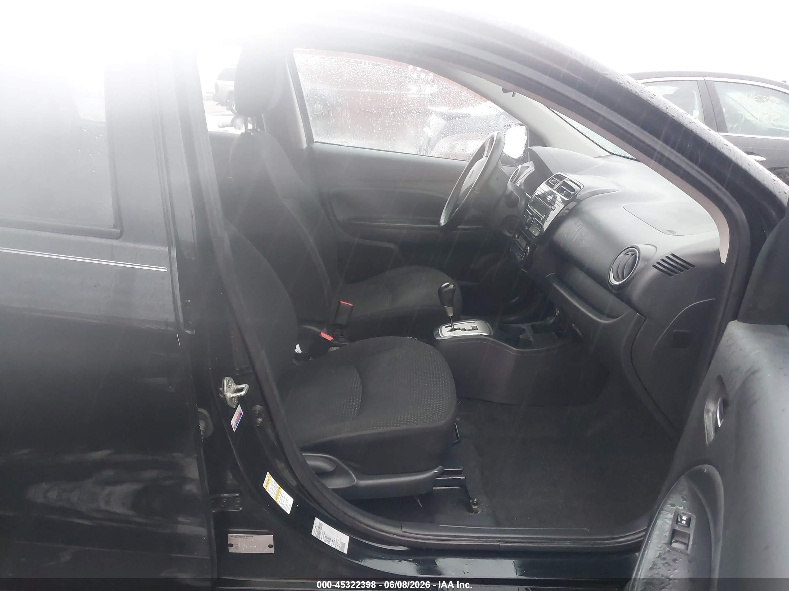 2015 Mitsubishi Mirage Es Black vin: ML32A4HJXFH034079
