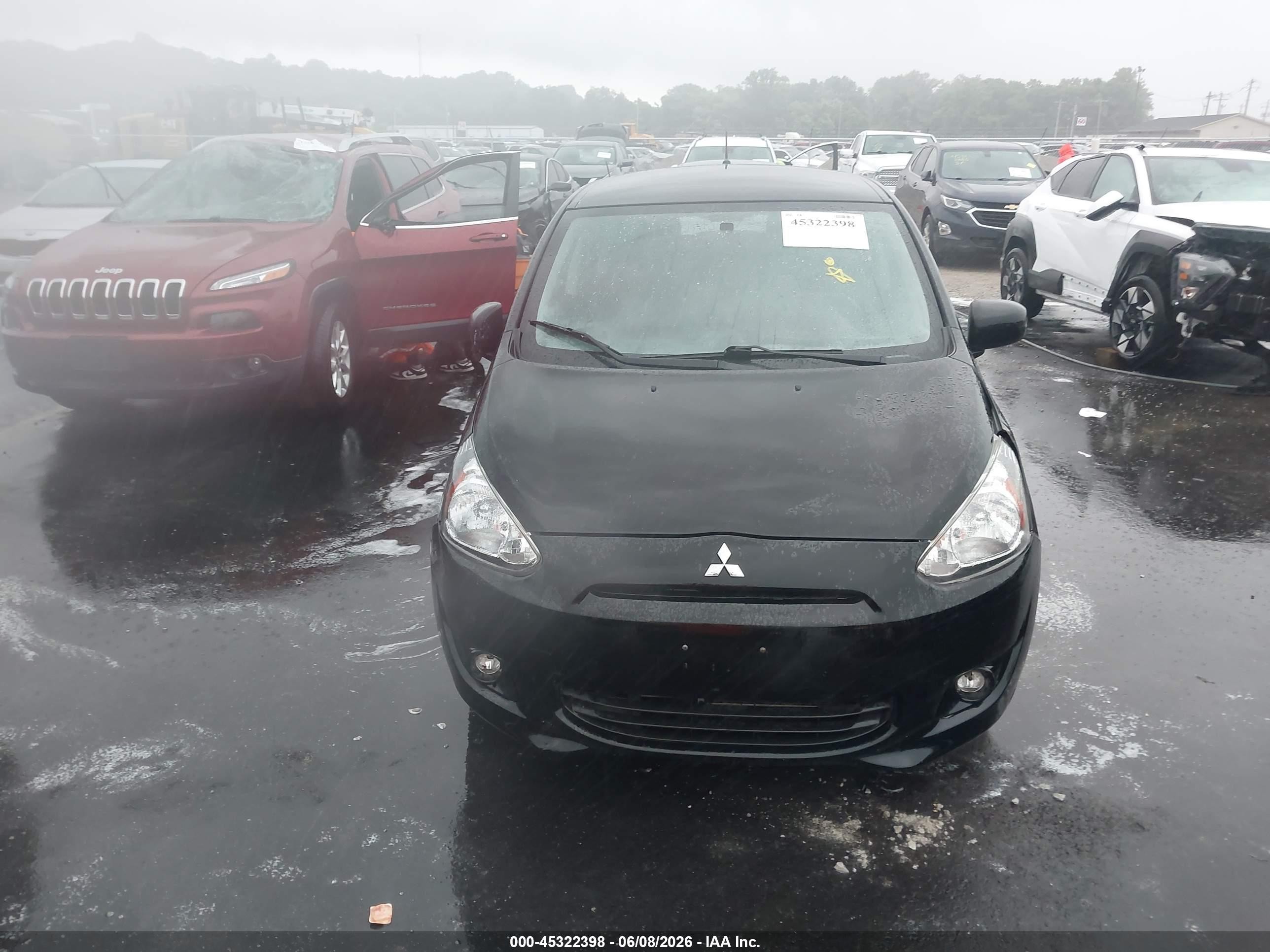 2015 Mitsubishi Mirage Es Black vin: ML32A4HJXFH034079