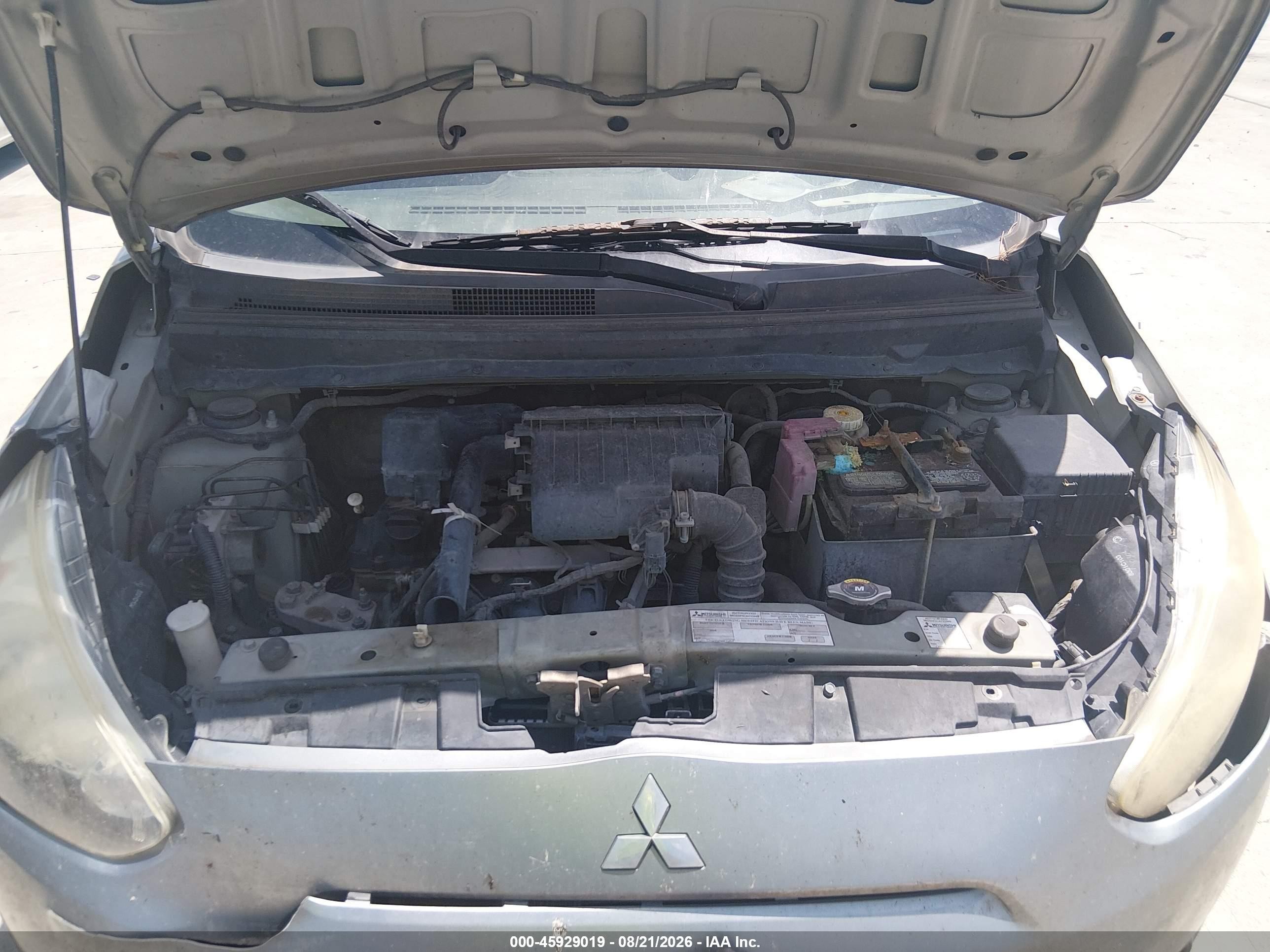 2015 Mitsubishi Mirage Es Серебряный vin: ML32A4HJXFH035362