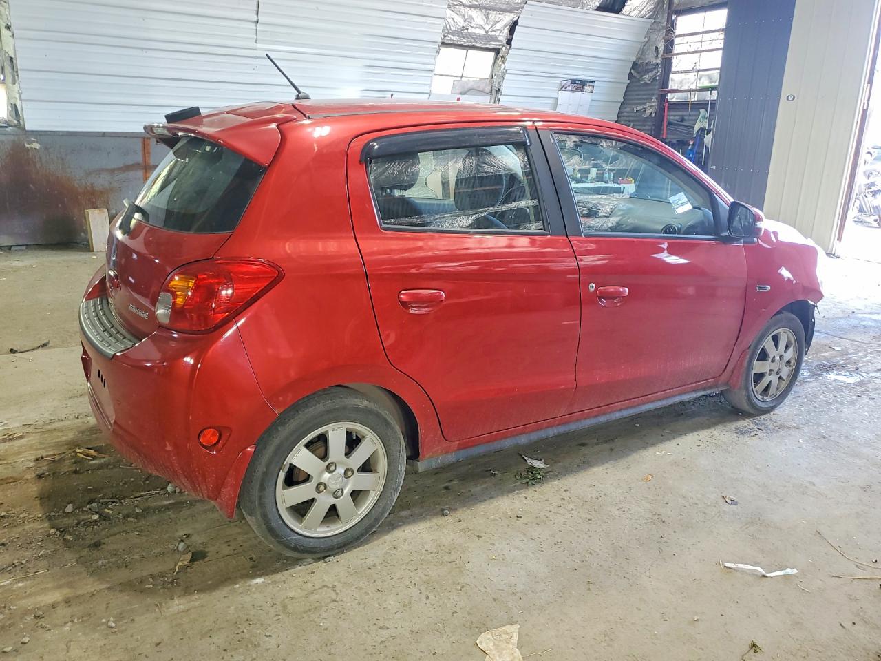 2015 Mitsubishi Mirage Es Burgundy vin: ML32A4HJXFH055742