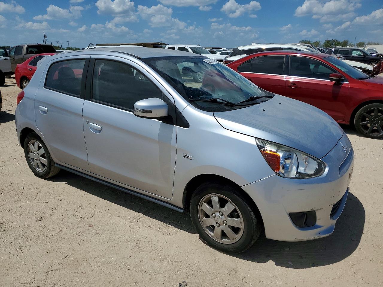 2015 Mitsubishi Mirage Es Silver vin: ML32A4HJXFH059774