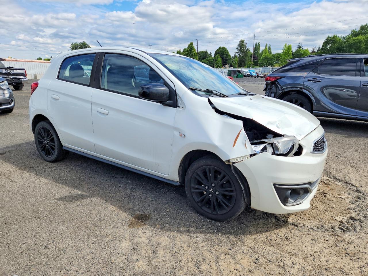 2020 Mitsubishi Mirage Le White vin: ML32A5HJ5LH007244