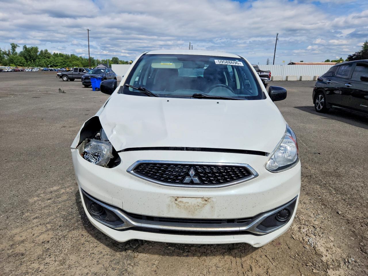 2020 Mitsubishi Mirage Le White vin: ML32A5HJ5LH007244