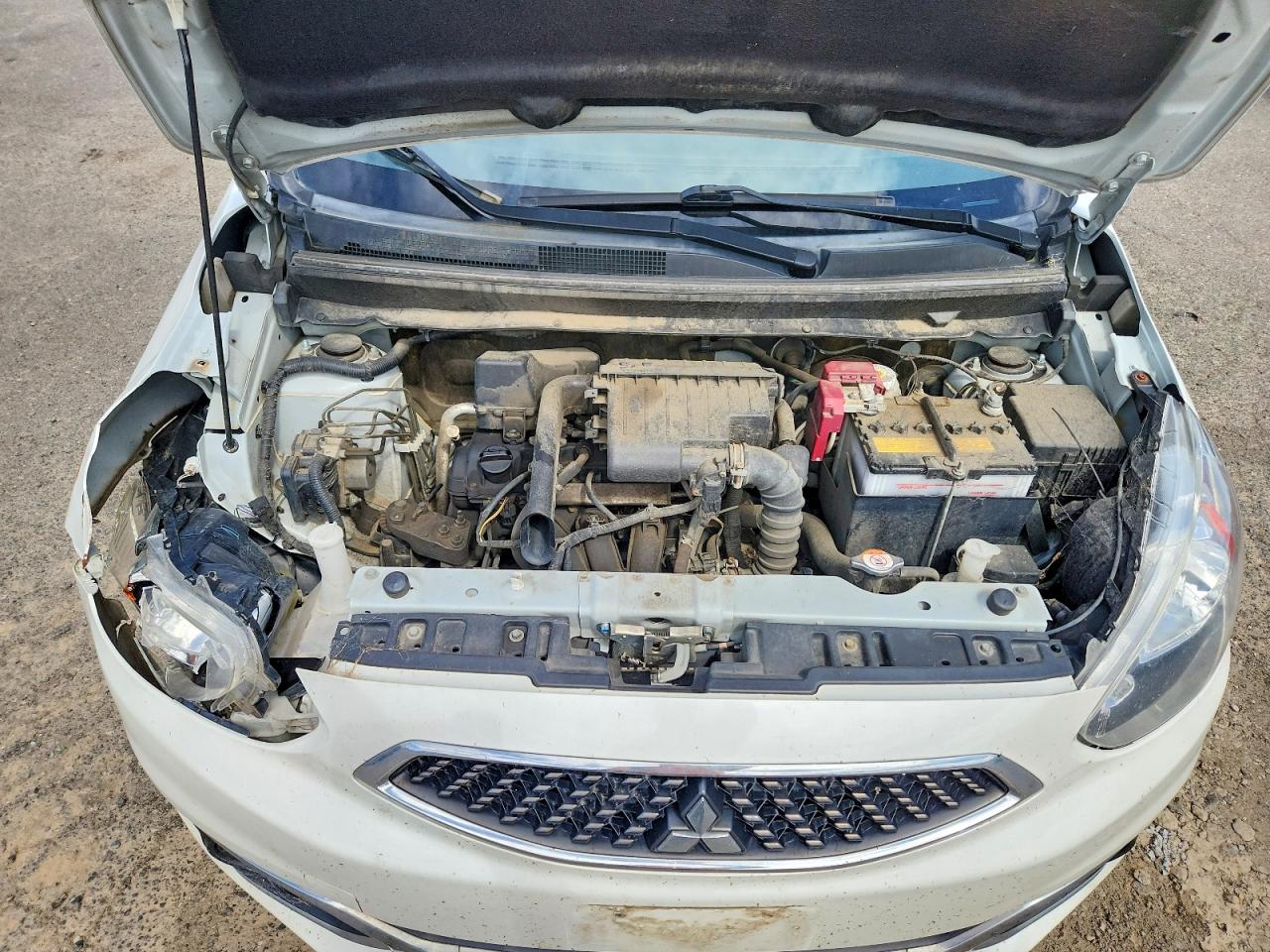 2020 Mitsubishi Mirage Le White vin: ML32A5HJ5LH007244