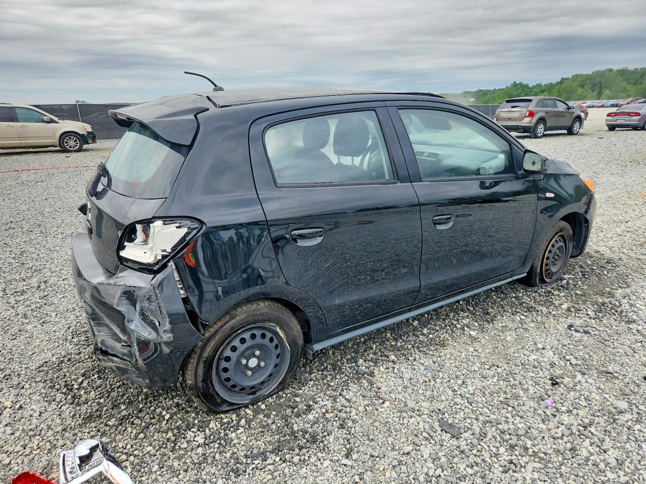 2022 Mitsubishi Mirage Es Черный vin: ML32AUHJ0NH009027