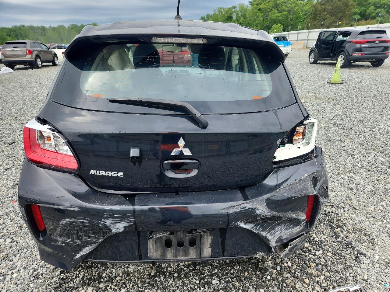 2022 Mitsubishi Mirage Es Черный vin: ML32AUHJ0NH009027