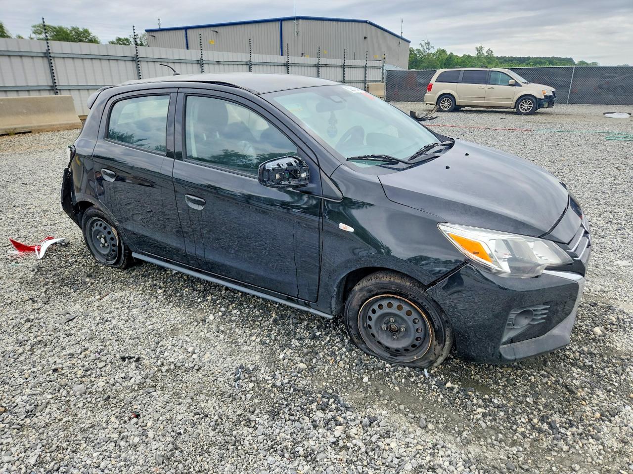 2022 Mitsubishi Mirage Es Черный vin: ML32AUHJ0NH009027