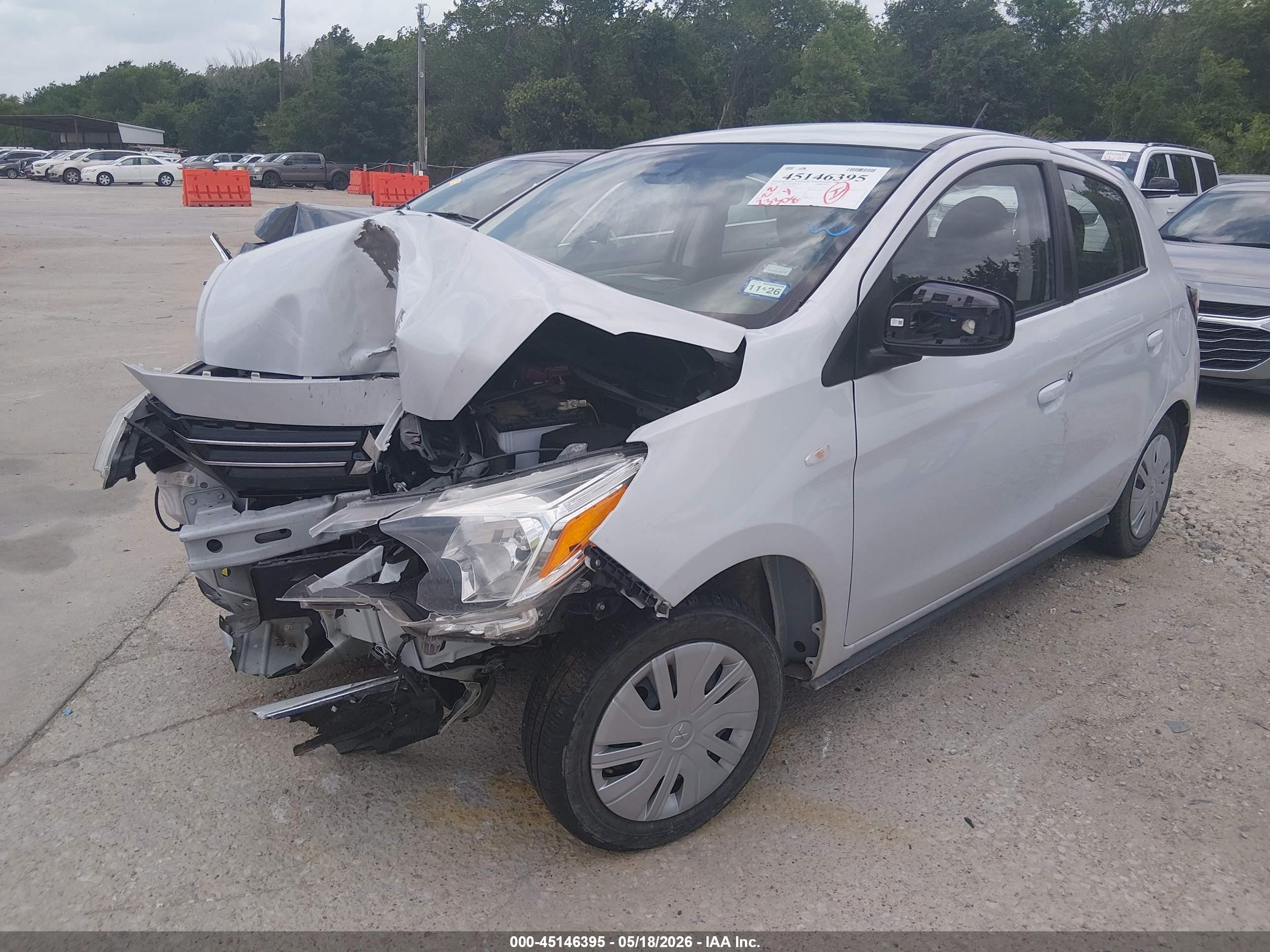 2024 Mitsubishi Mirage Es/le Белый vin: ML32AUHJ0RH026934