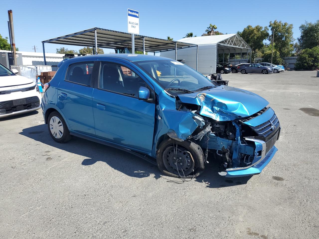 2024 Mitsubishi Mirage Es Синий vin: ML32AUHJ0RH036315 Damage: Right Head Lamp, Missing, Replacement Required