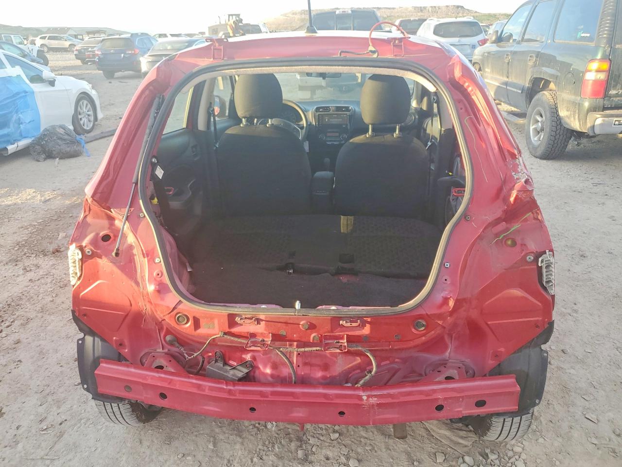 2021 Mitsubishi Mirage Es Red vin: ML32AUHJ1MH010184
