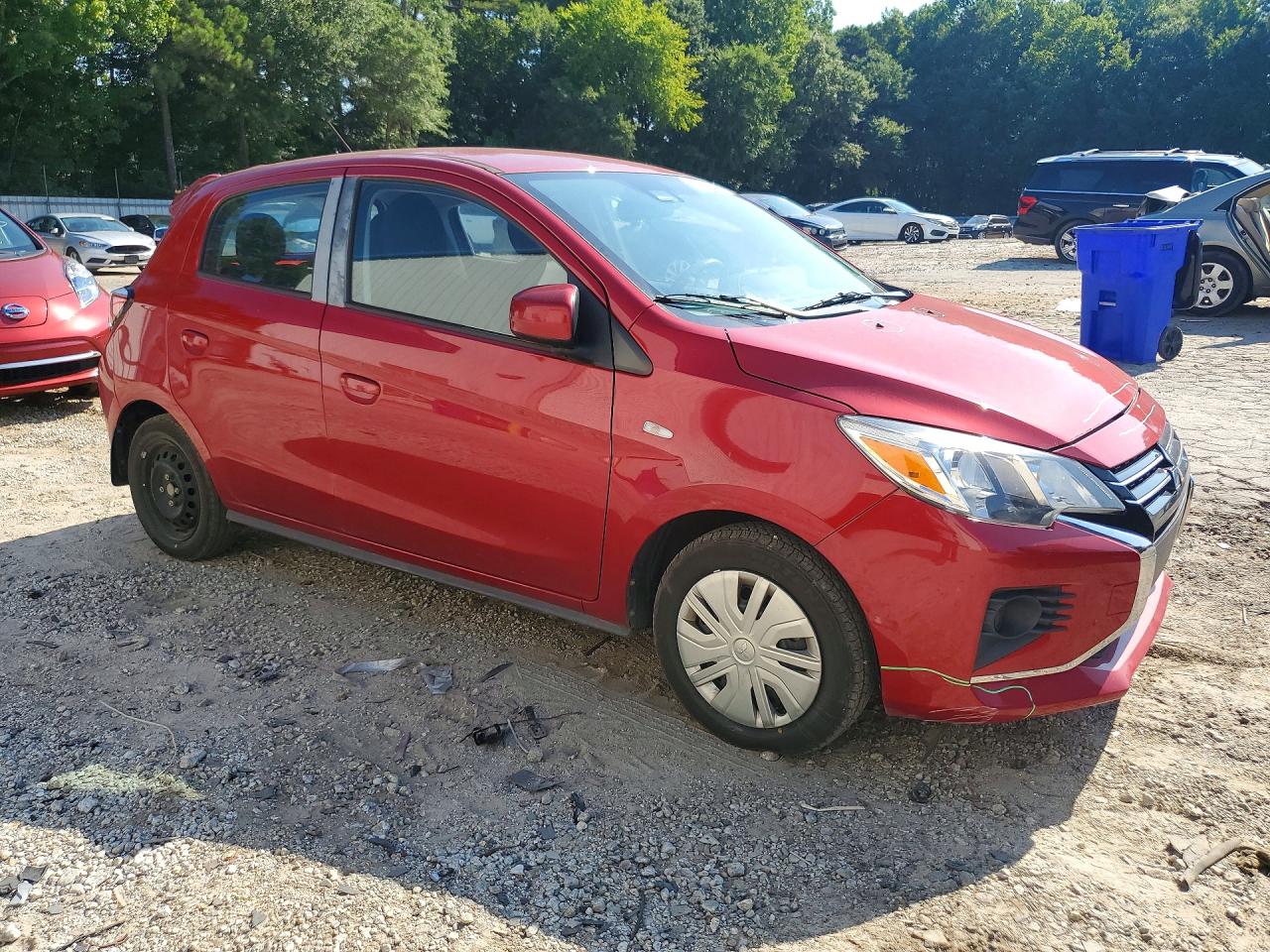 2021 Mitsubishi Mirage Es Red vin: ML32AUHJ1MH011089